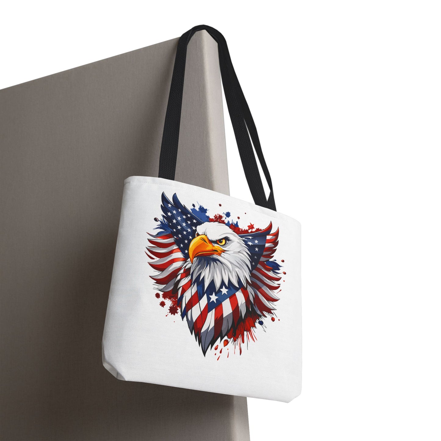 Princess Grace Patriotic Eagle Tote Bag Red White and Blue Design for Independence Day