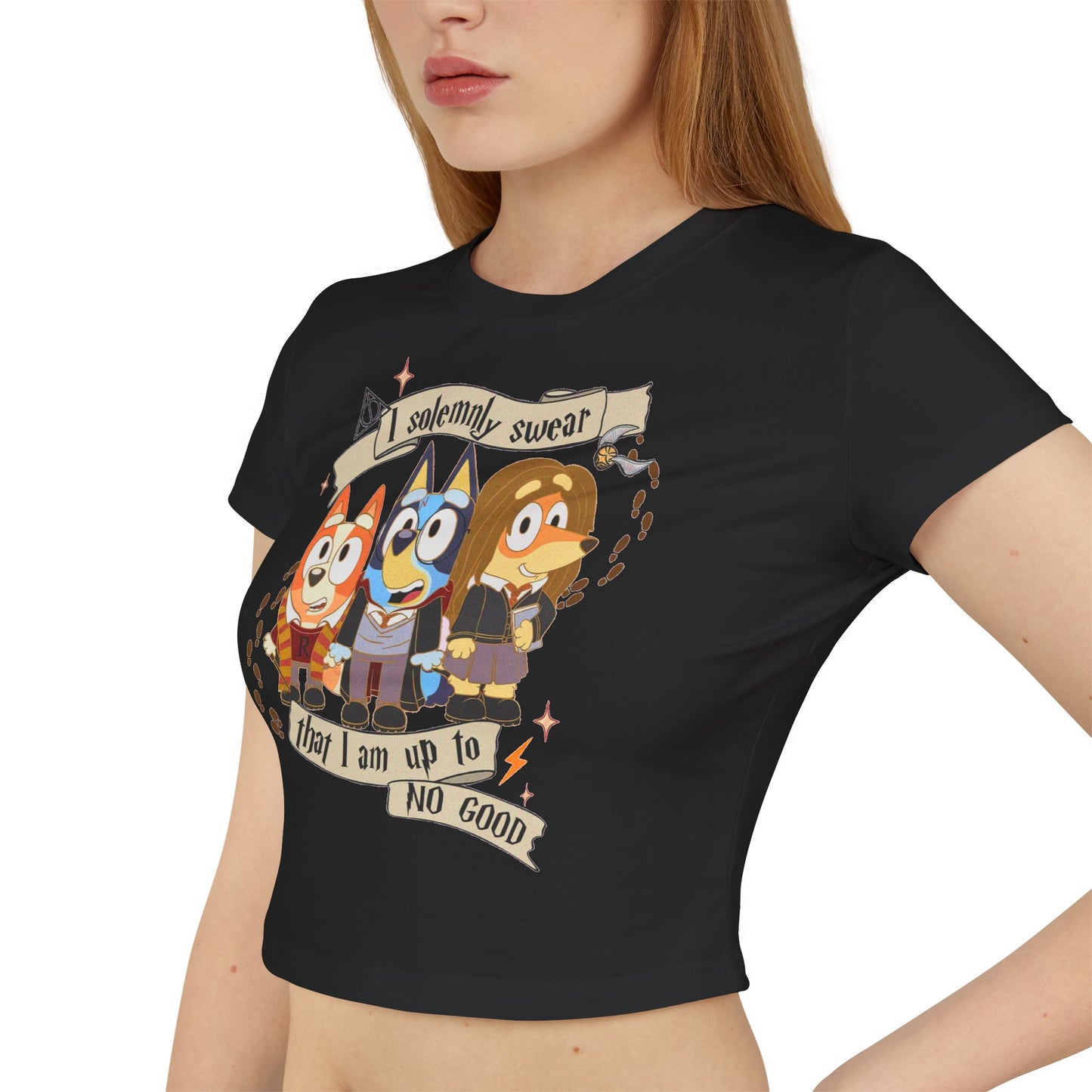 Princess Grace Bluey Cartoon Women's Baby Tee Fun & Playful Design
