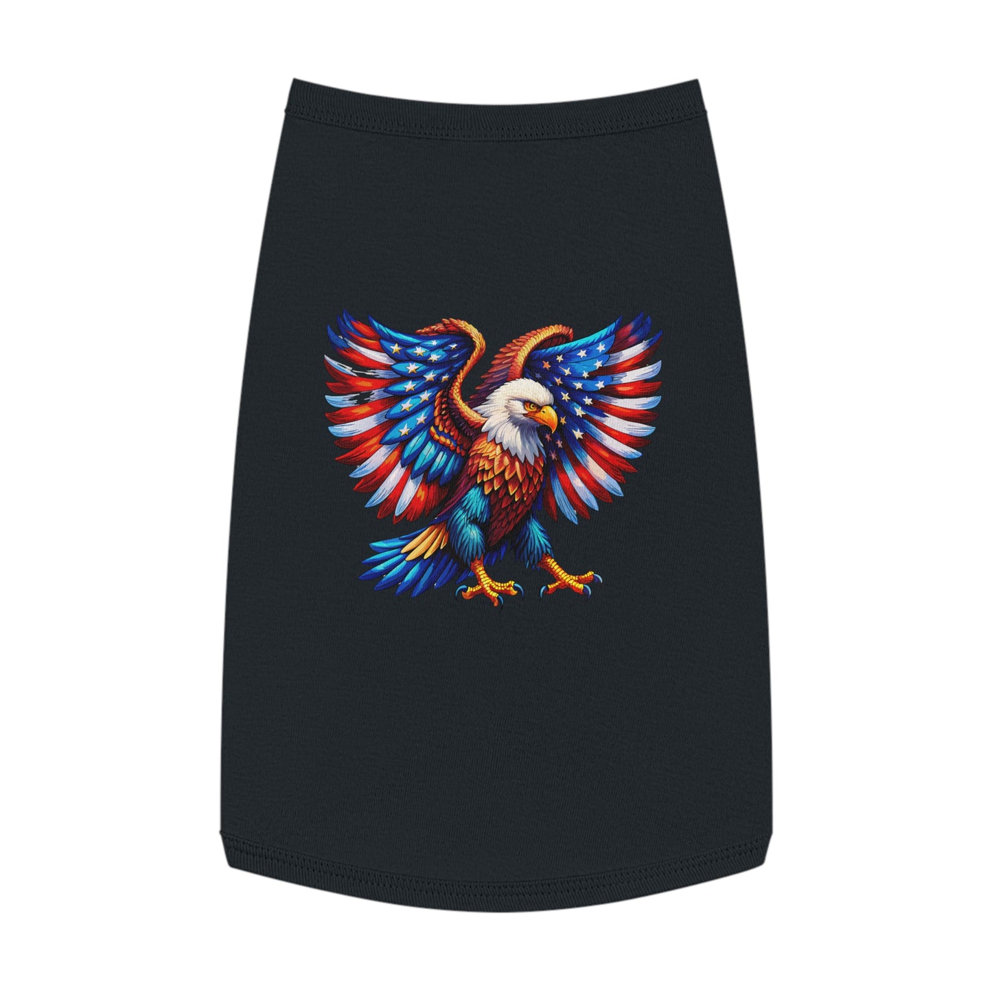 Princess Grace Patriotic Eagle Pet Tank Top Stylish & Comfortable Dog Apparel for Celebrations