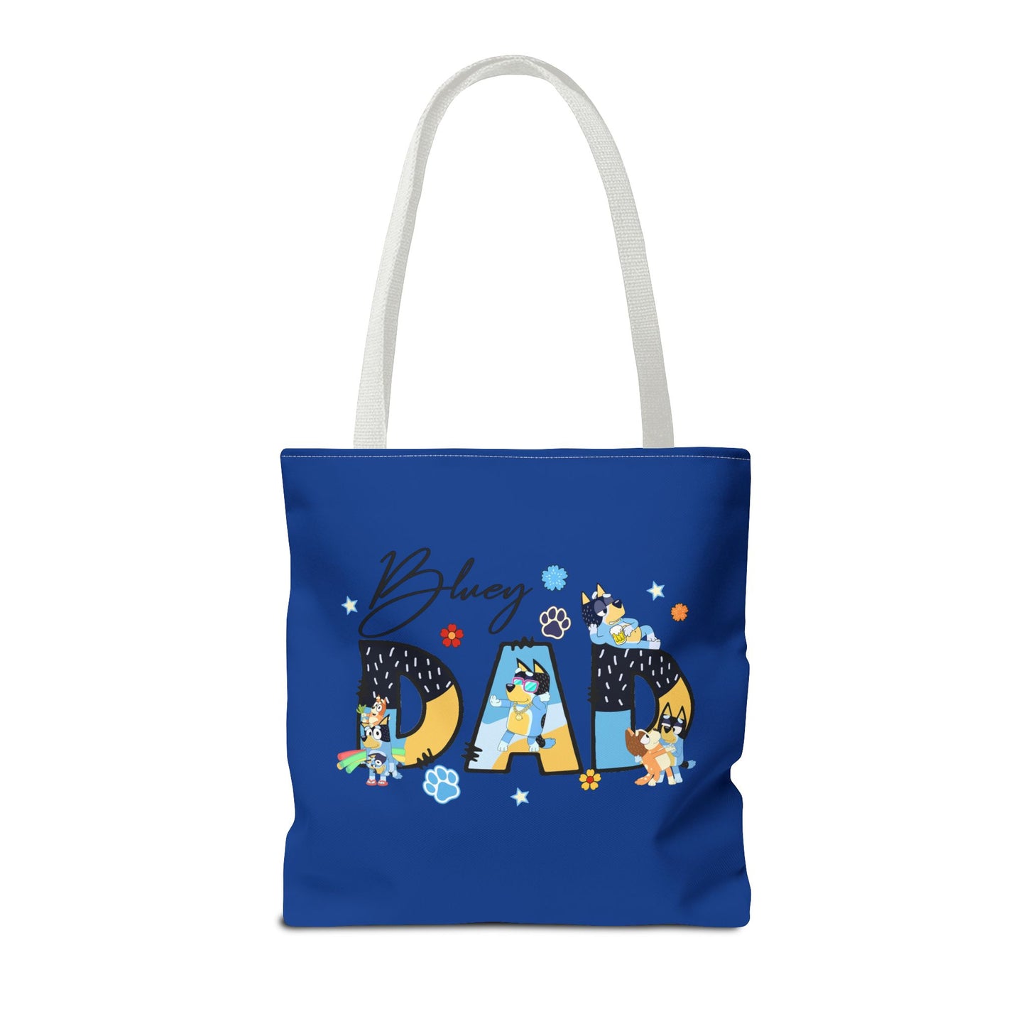 Princess Grace Bluey Dad Tote Bag Fun and Colorful Gift for Dog Lovers