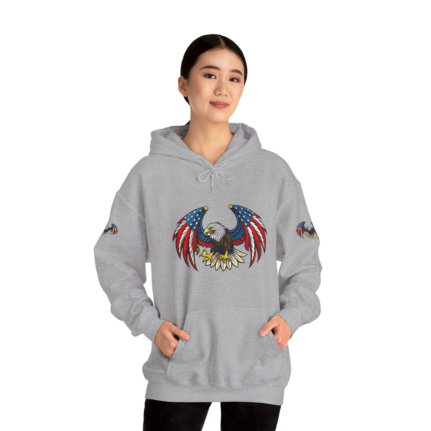 Princess Grace American Eagle Emblem Patriotic Unisex Hoodie