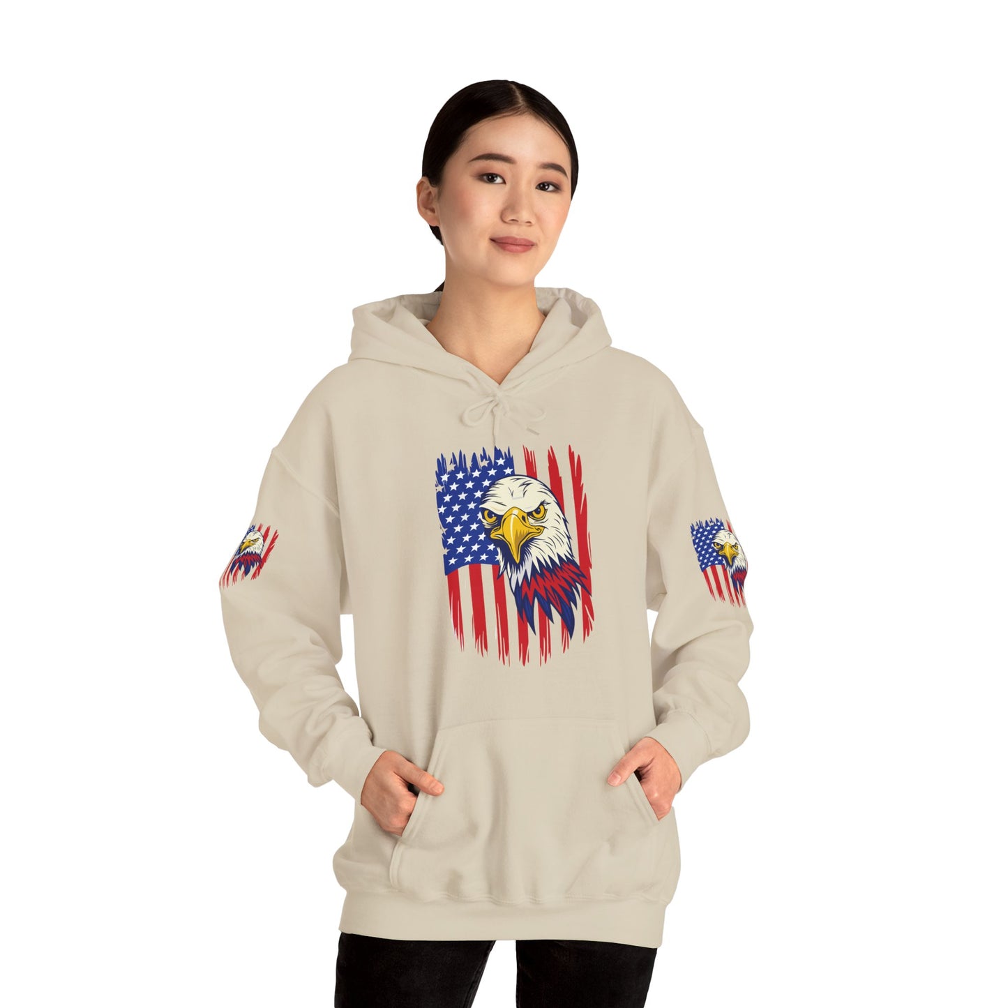 Princess Grace Patriotic Eagle Unisex Heavy Blend Hoodie