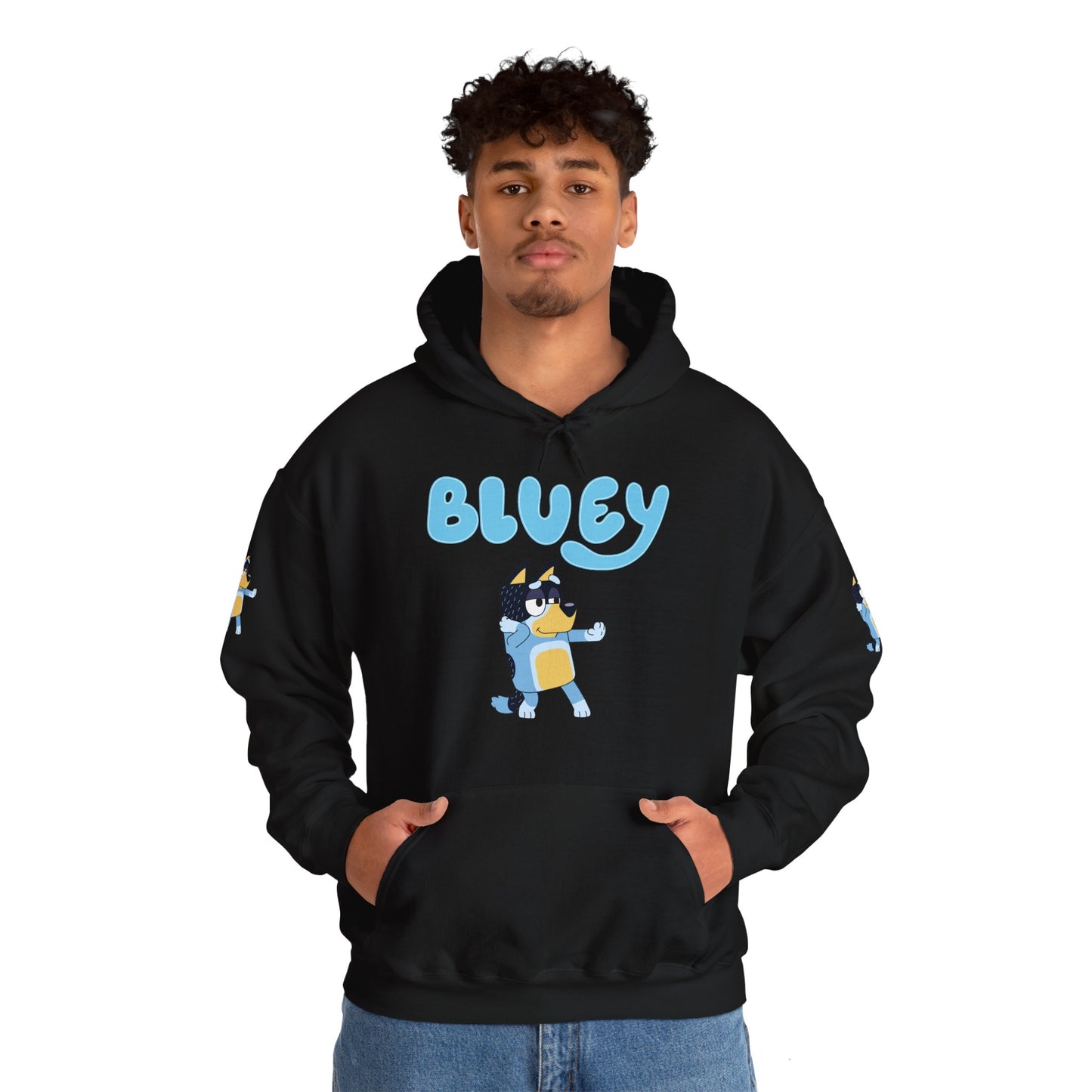 Princess Grace Cute Bluey Hoodie for Kids & Adults Unisex Heavy Blend Sweatshirt with Adorable Character Design