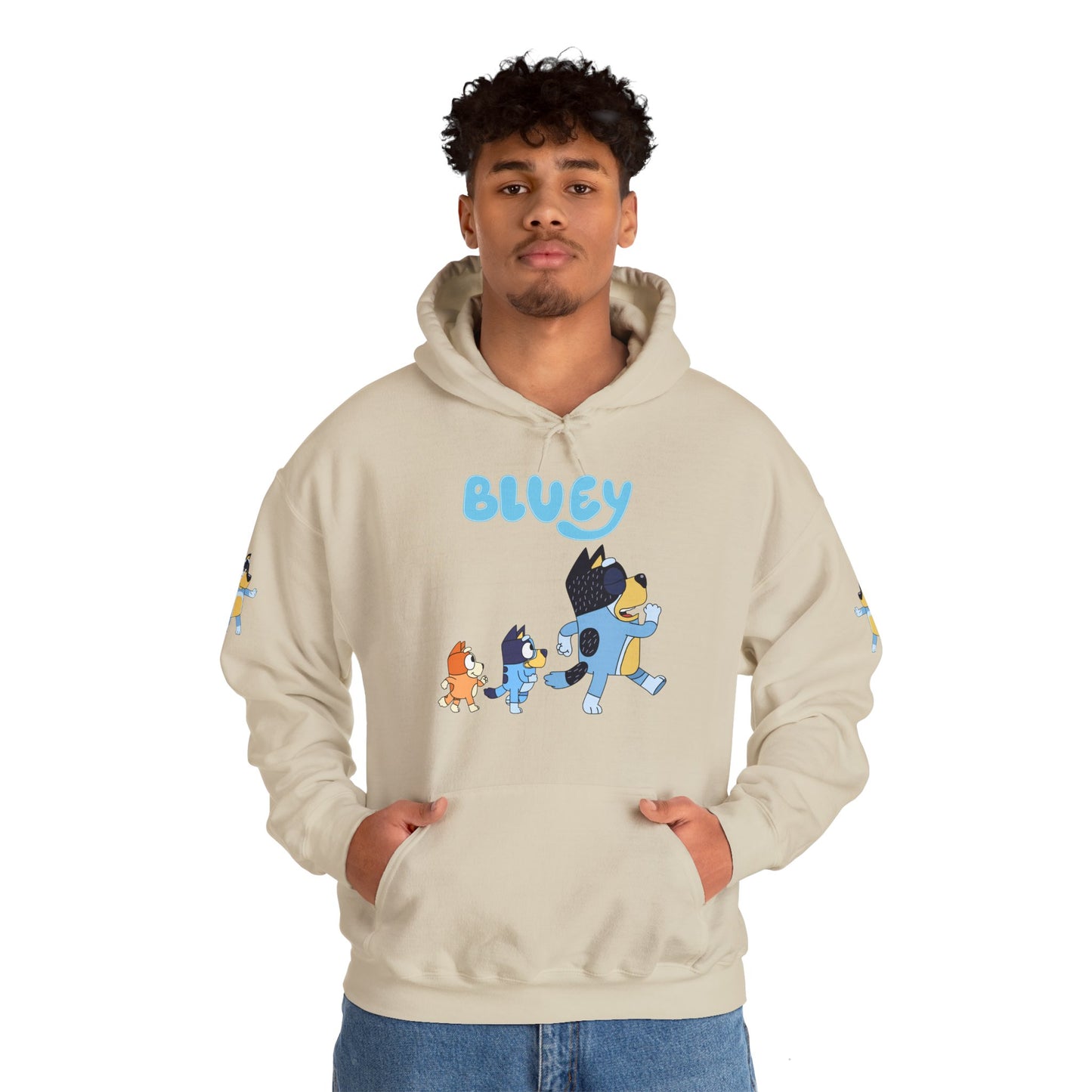 Princess Grace Bluey Unisex Hoodie Cozy Cartoon Sweatshirt for Kids & Adults