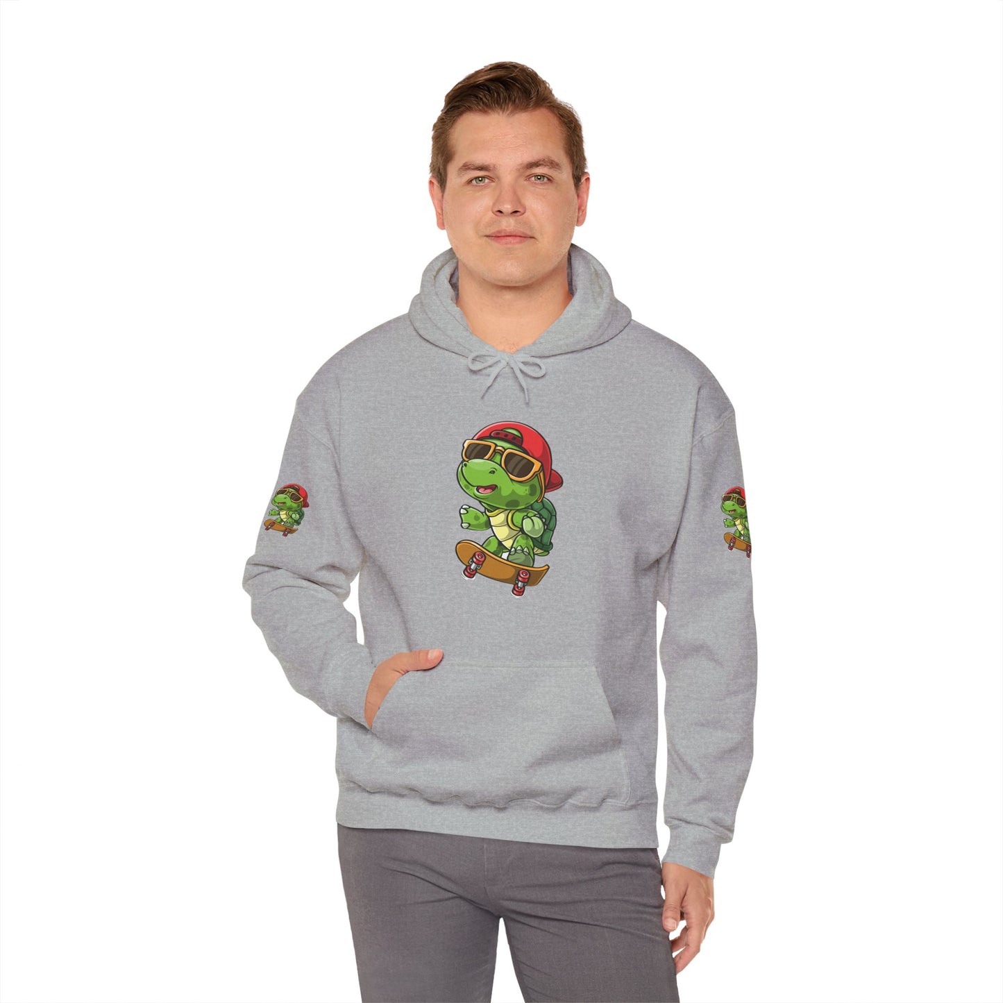 Princess Grace Cool Skateboarding Turtle Unisex Hoodie Fun and Stylish