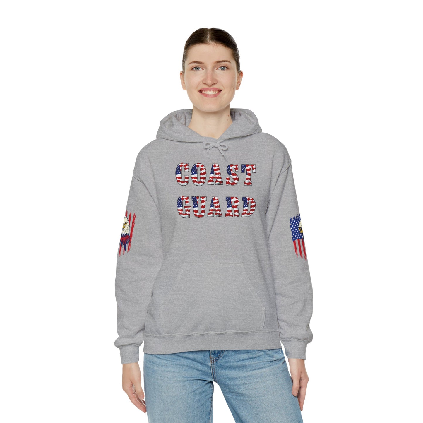 Princess Grace Patriotic Coast Guard Sweatshirt Unisex Heavy Blend Hoodie