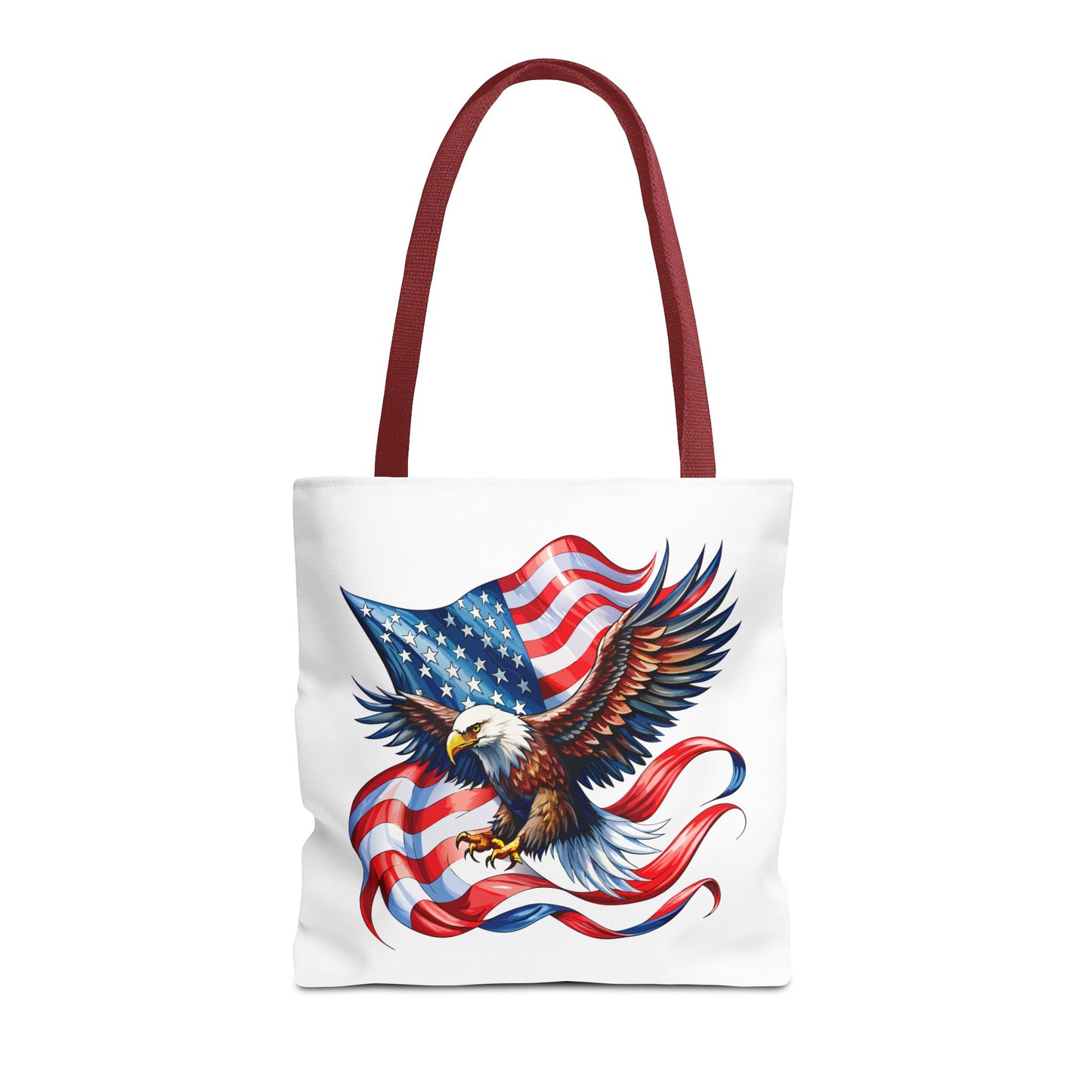Princess Grace Patriotic Eagle Tote Bag - American Flag Design Perfect for Independence Day & Everyday Use