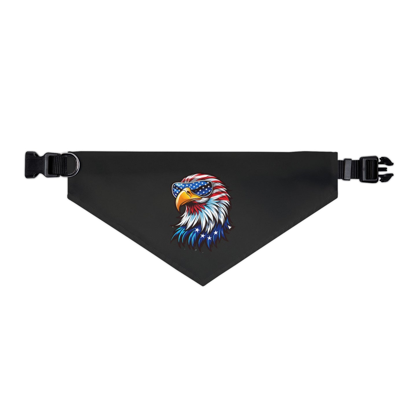 Princess Grace Patriotic Eagle Pet Bandana Collar USA Flag Design for Dogs
