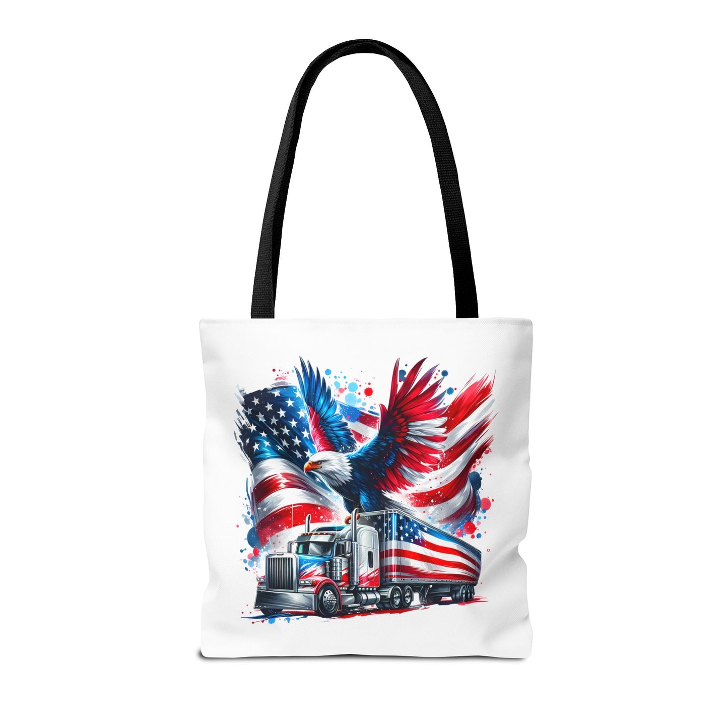 Princess Grace Patriotic Eagle Tote Bag American Flag Design