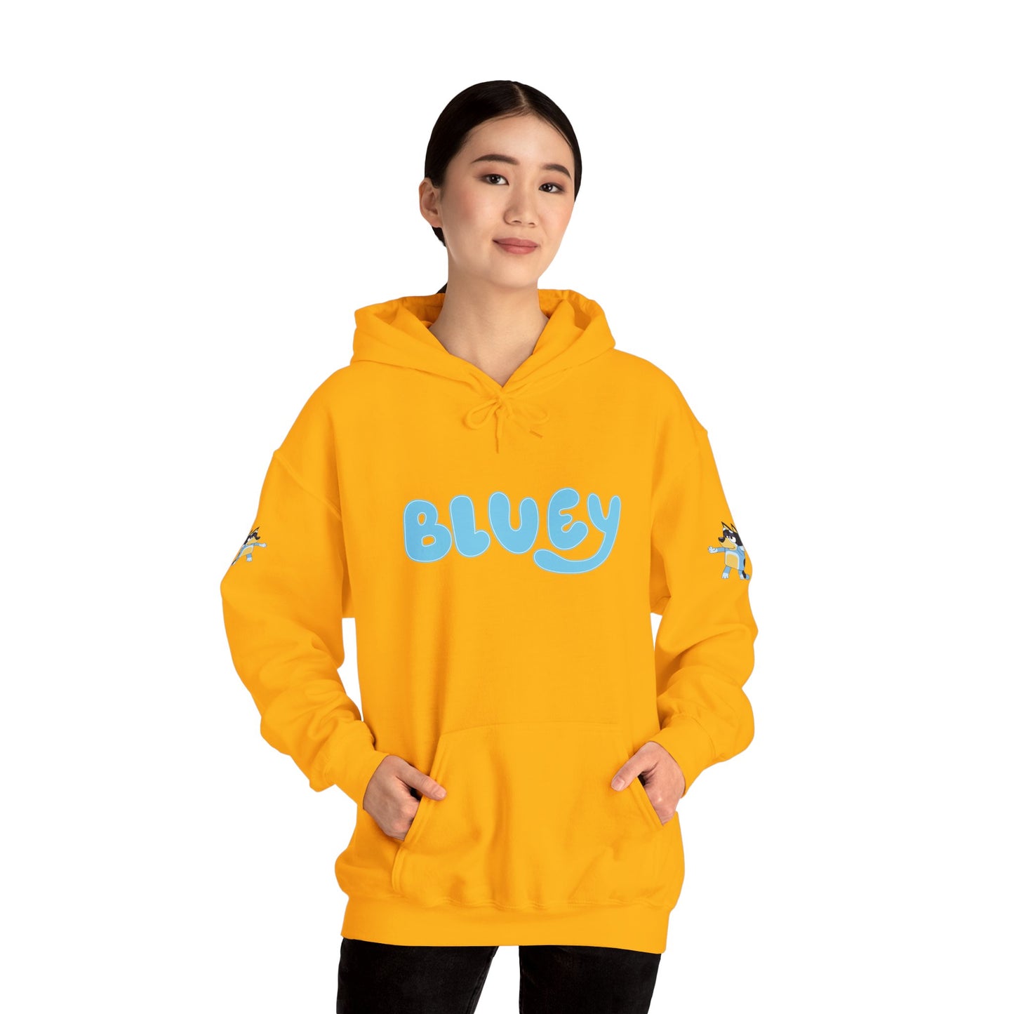 Princess Grace Bluey Unisex Hooded Sweatshirt Cozy Cartoon Style for Kids & Adults