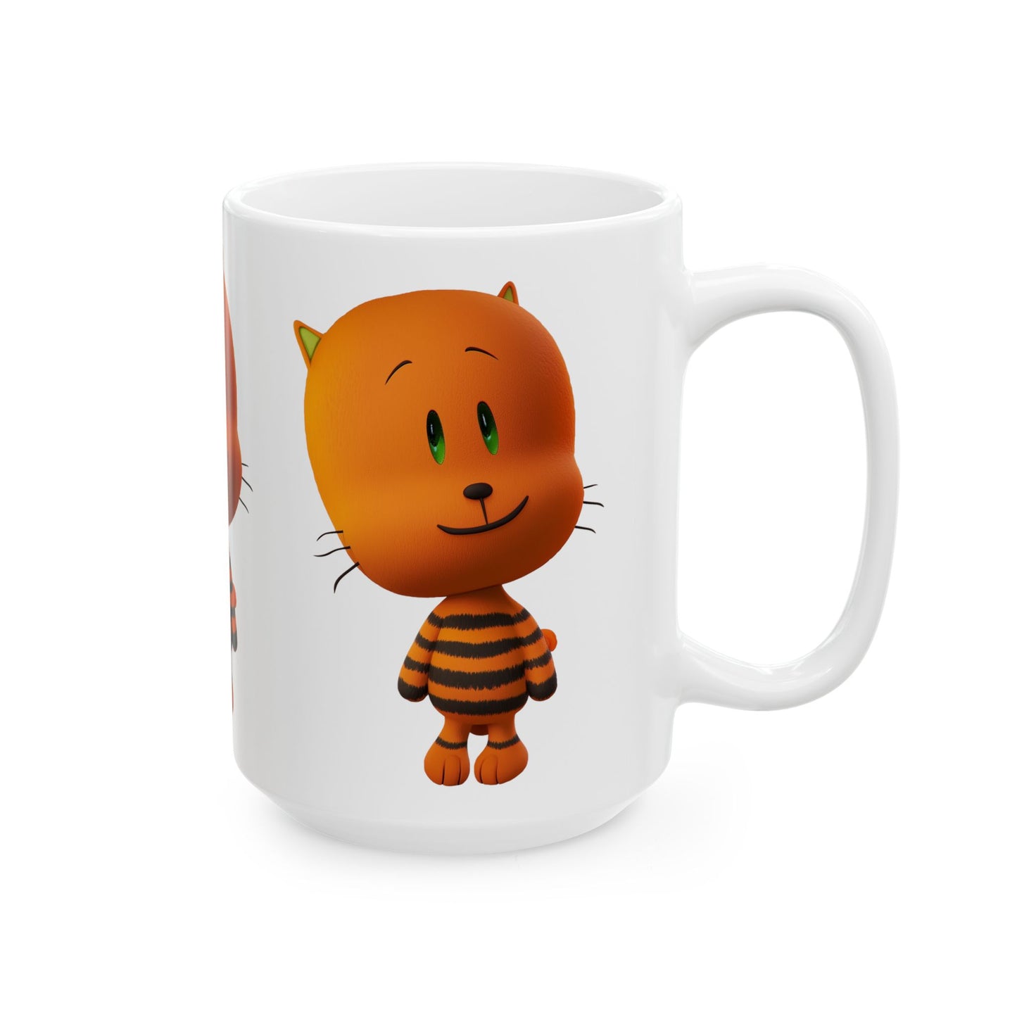 Princess Grace Cute Cartoon Cat Ceramic Mug 11oz & 15oz Perfect Gift for Cat Lovers