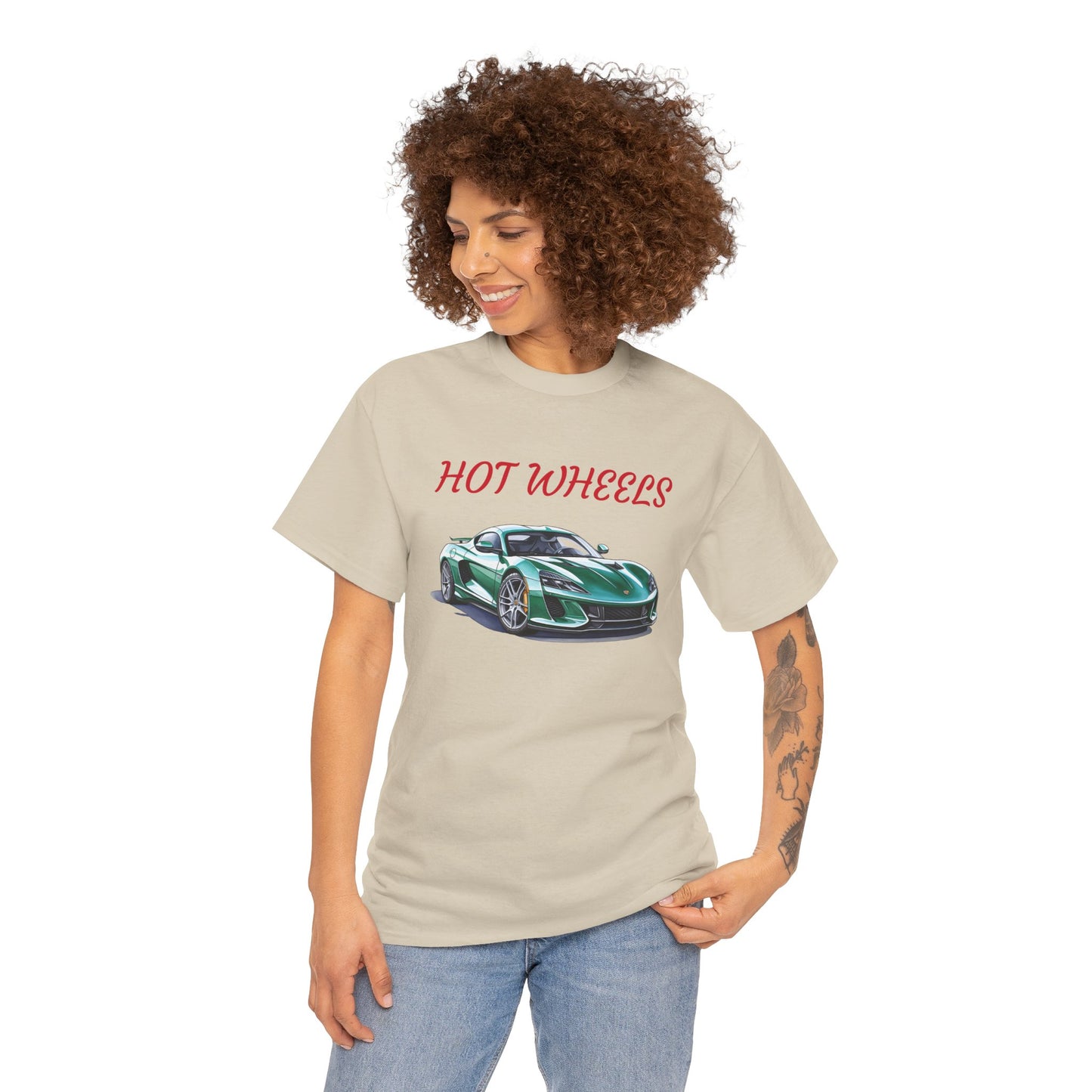 Princess Grace Hot Wheels Unisex Heavy Cotton Tee Car Lovers T-Shirt for Enthusiasts