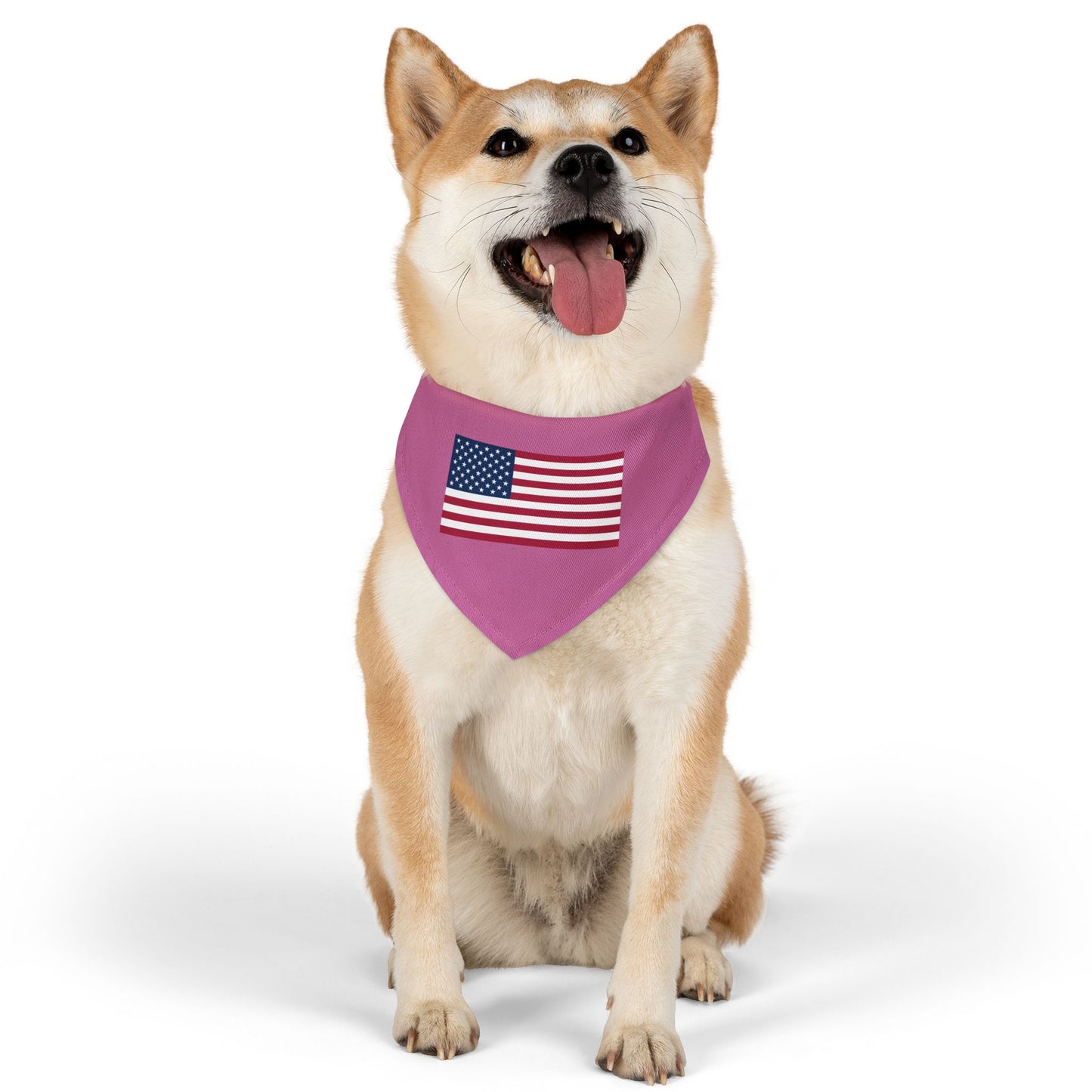 Princess Grace Patriotic Pet Bandana Collar USA Flag Design for Dogs