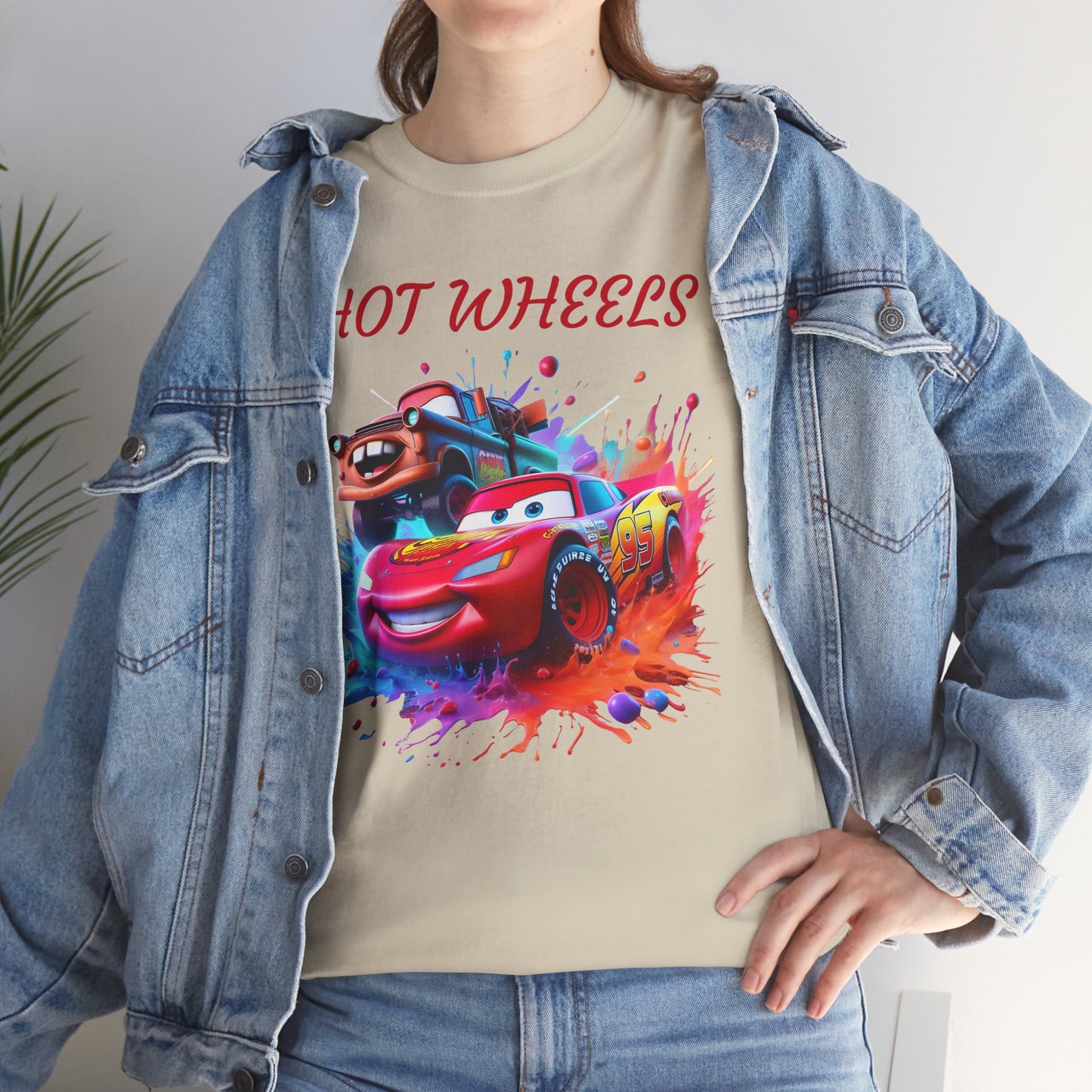 Princess Grace Cool Cars Unisex Heavy Cotton Tee Hot Wheels Graphic Tee for Kids and Adults