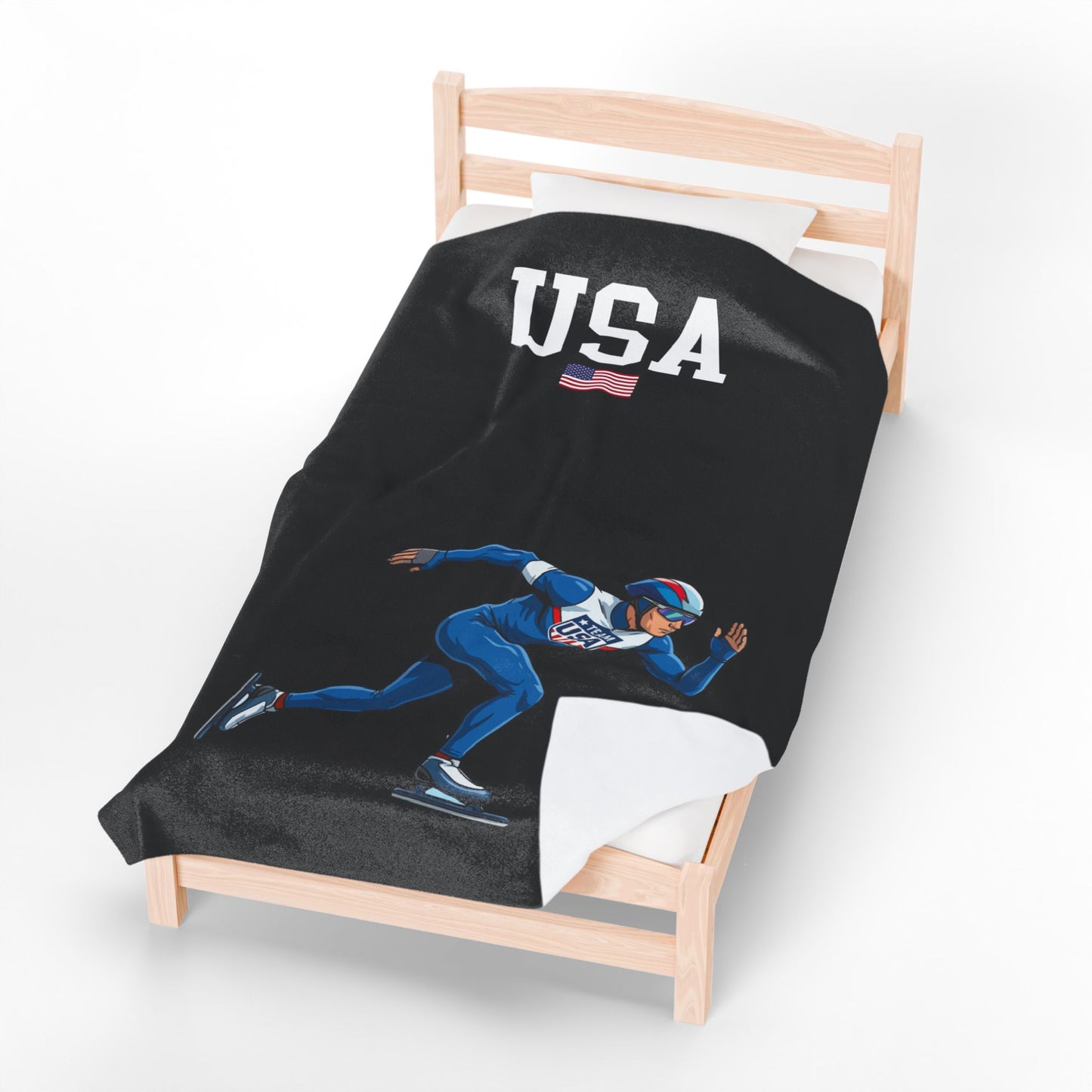 Princess Grace TEAM USA Velveteen Plush Blanket