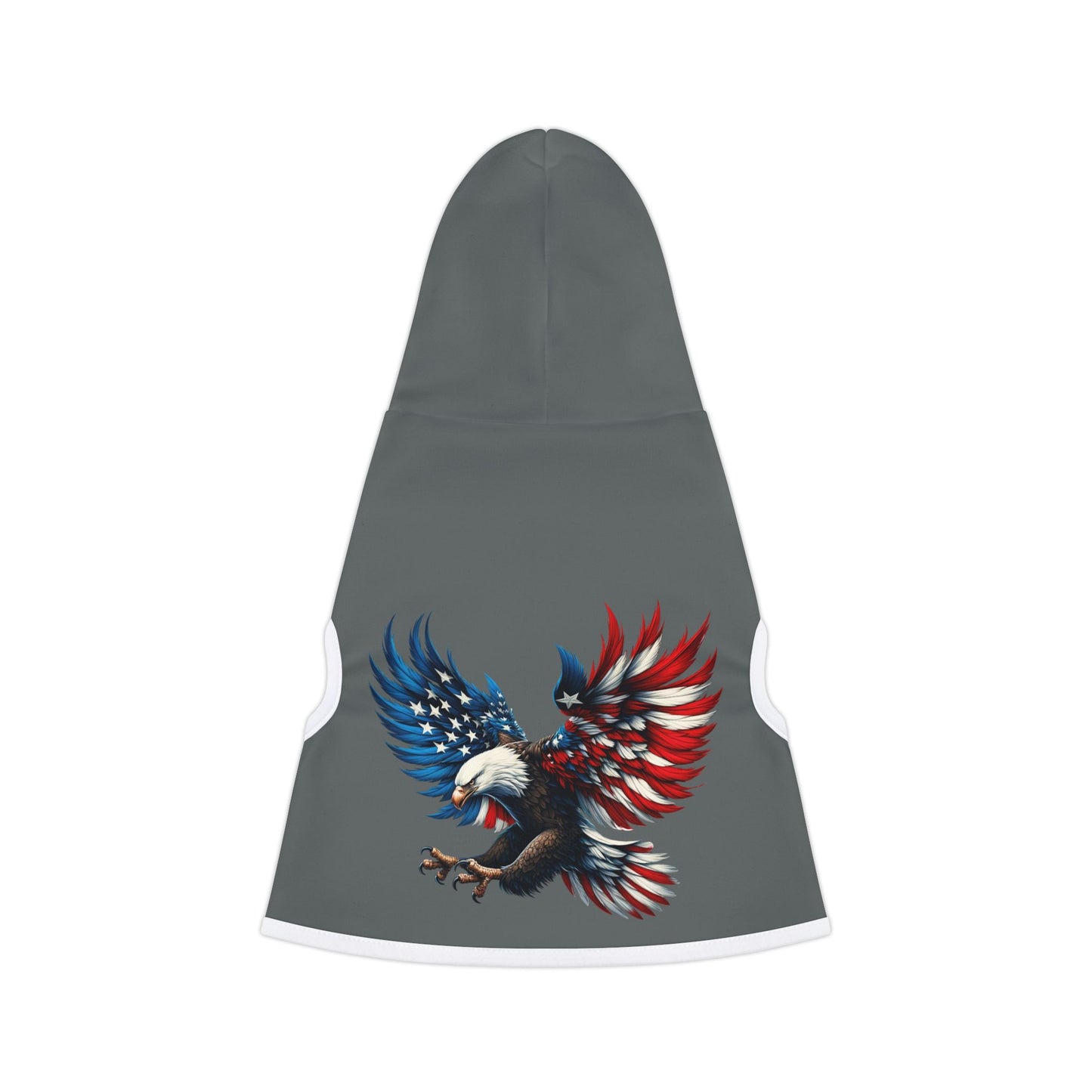 Princess Grace Patriotic Eagle Pet Hoodie Cozy Dog Apparel for Celebrations