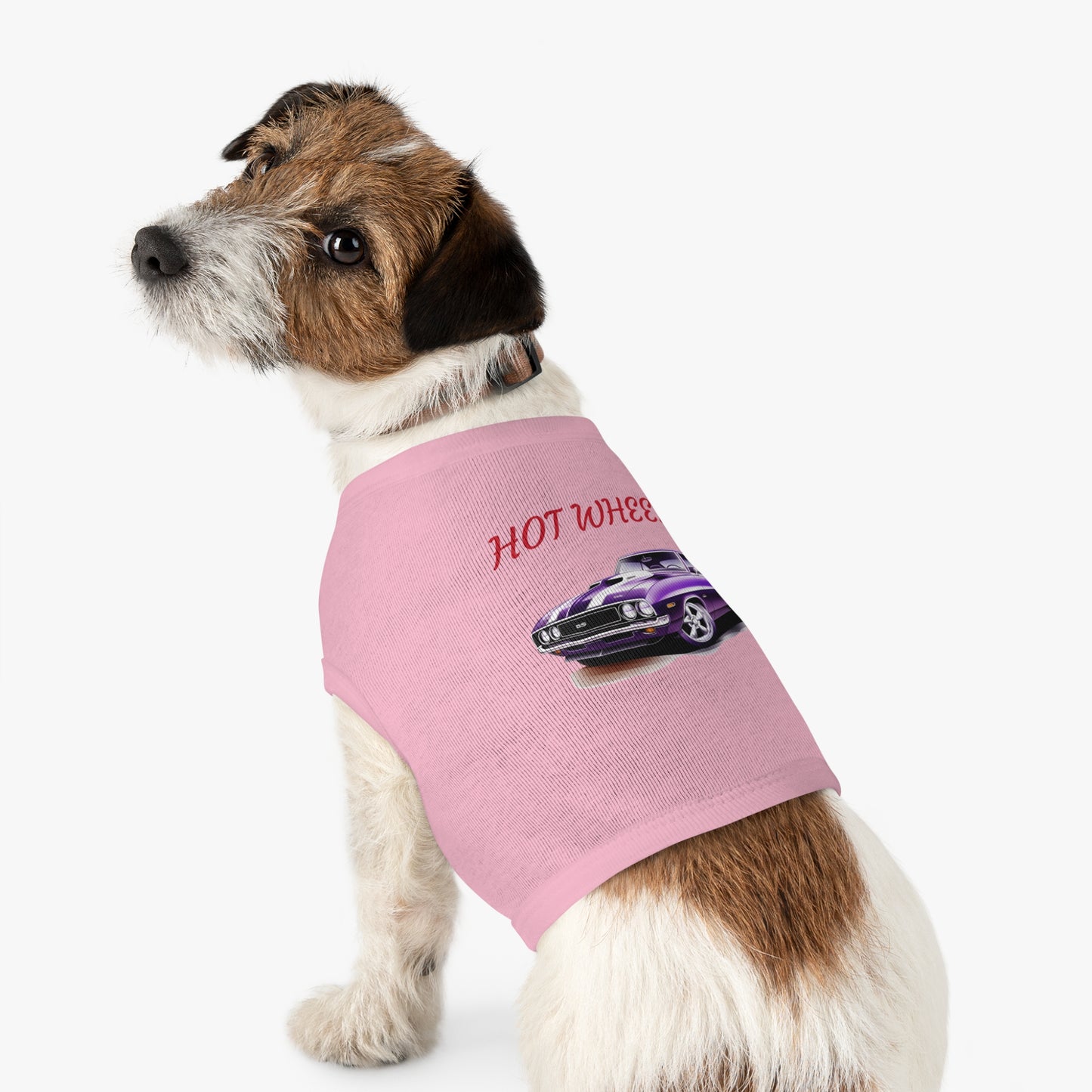 Princess Grace Hot Wheels Pet Tank Top Hot Wheels Car Design for Stylish Pets