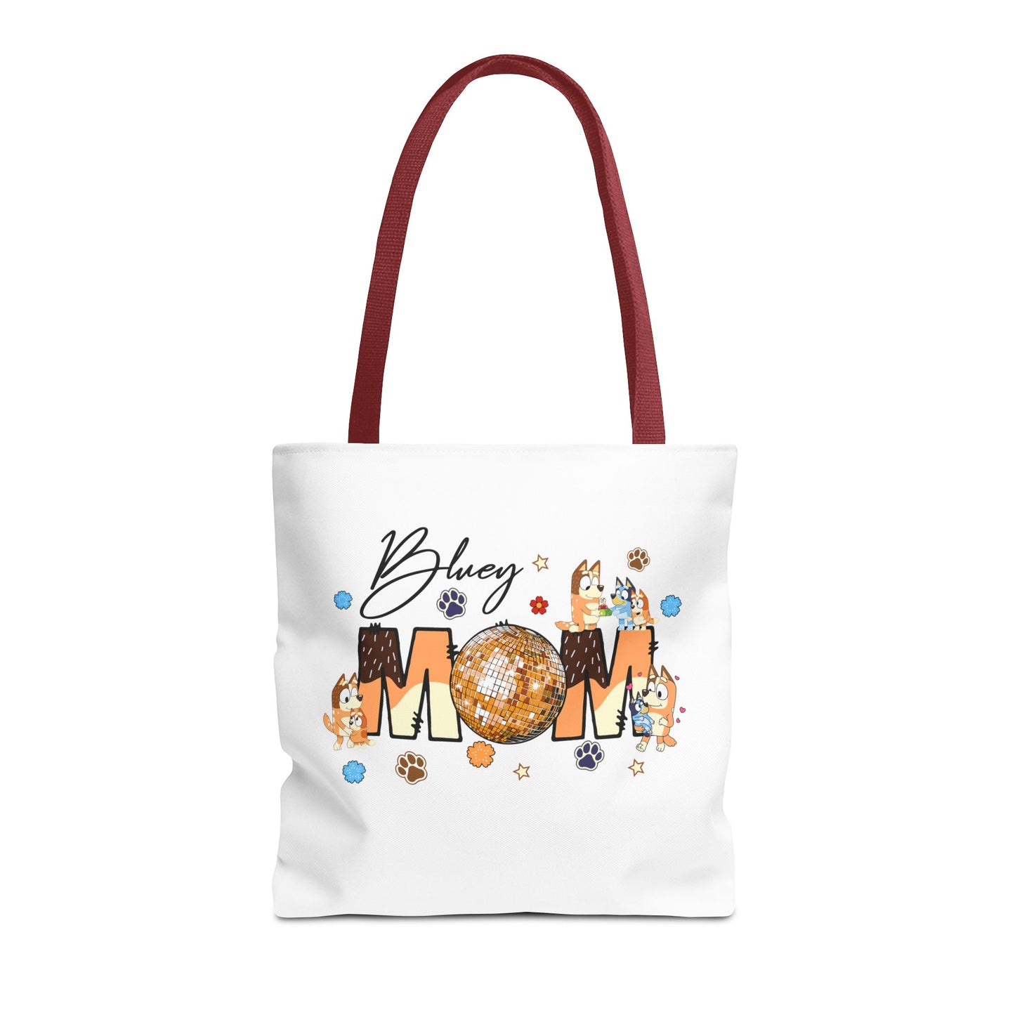 Princess Grace Bluey Mom Tote Bag Fun and Whimsical Design for Moms