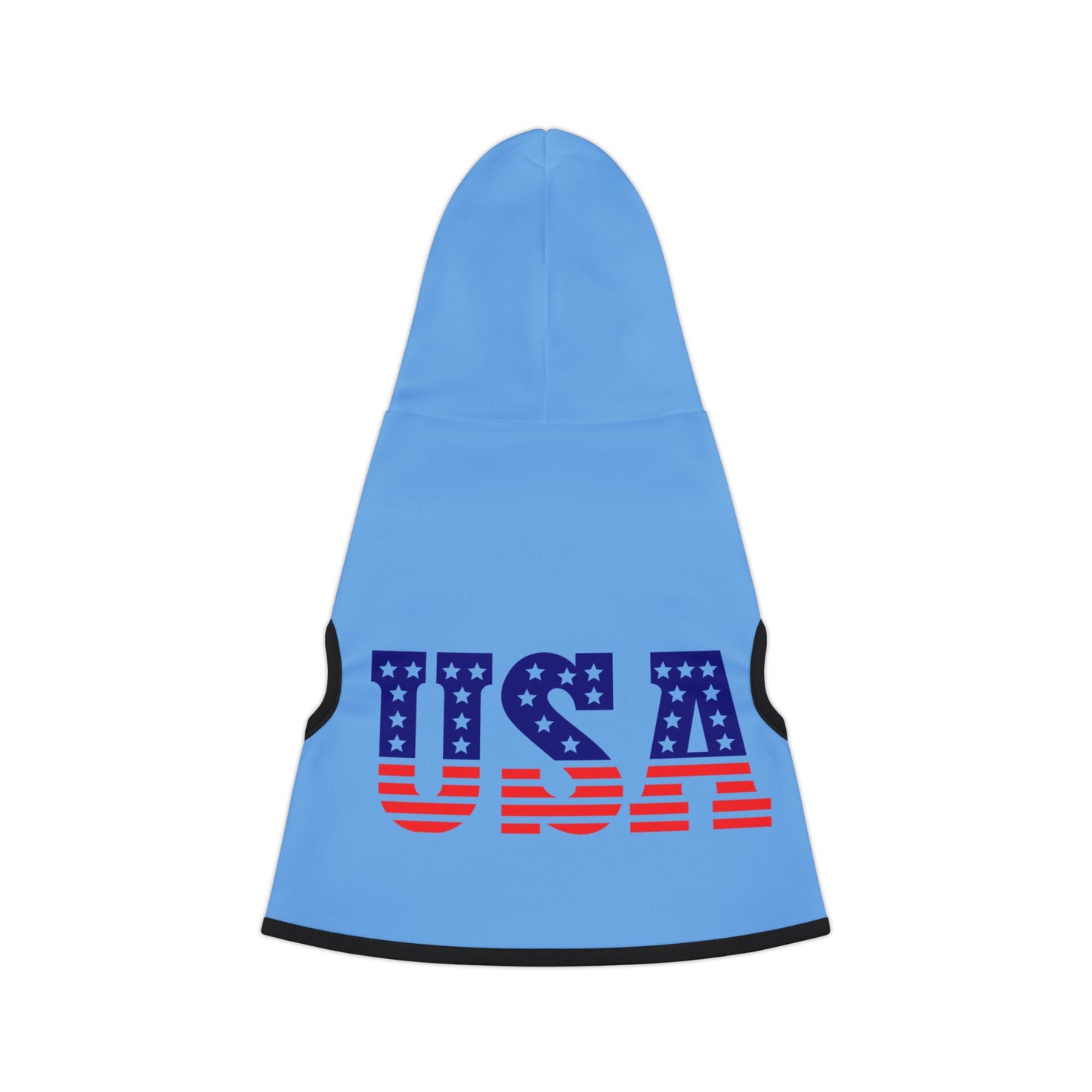 Princess Grace USA Flag Pet Hoodie Stylish and Cozy Dog Apparel for Holidays and Celebrations
