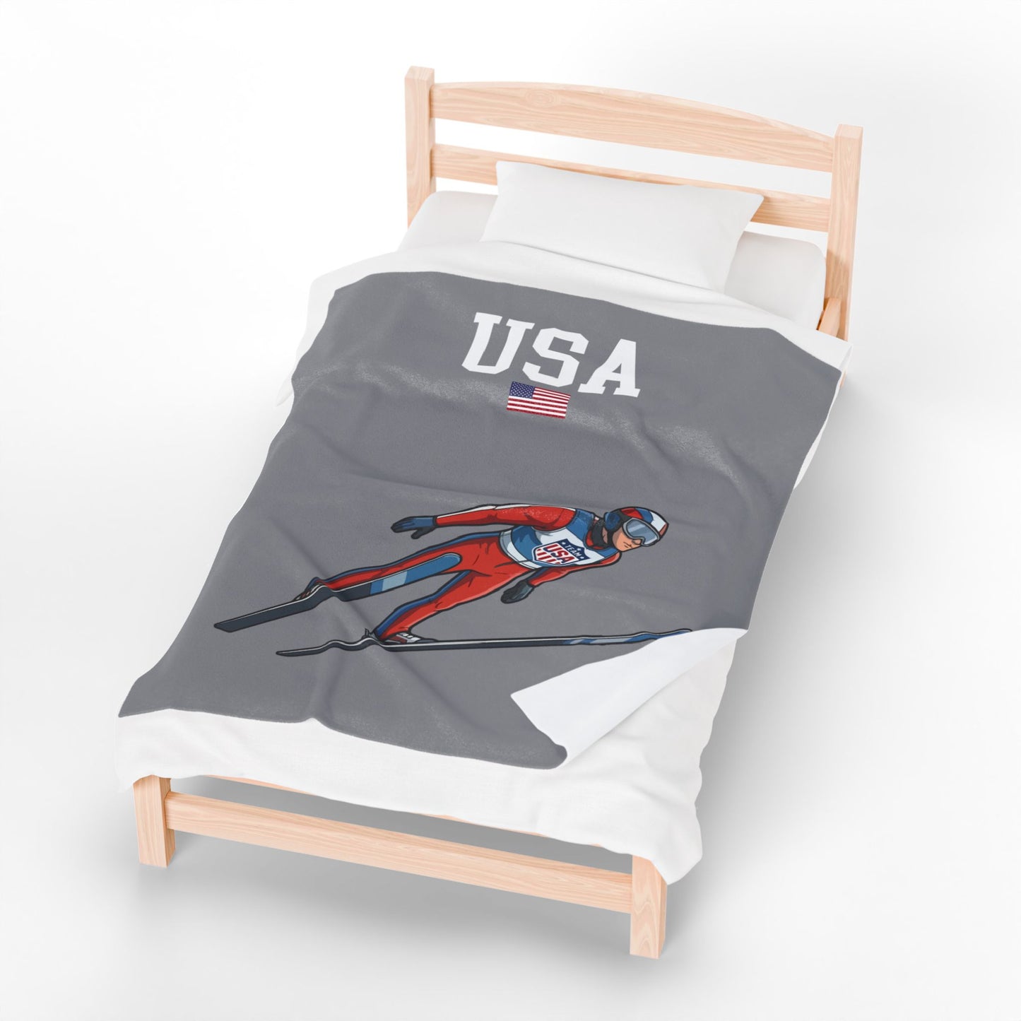 Princess Grace TEAM USA Velveteen Plush Blanket