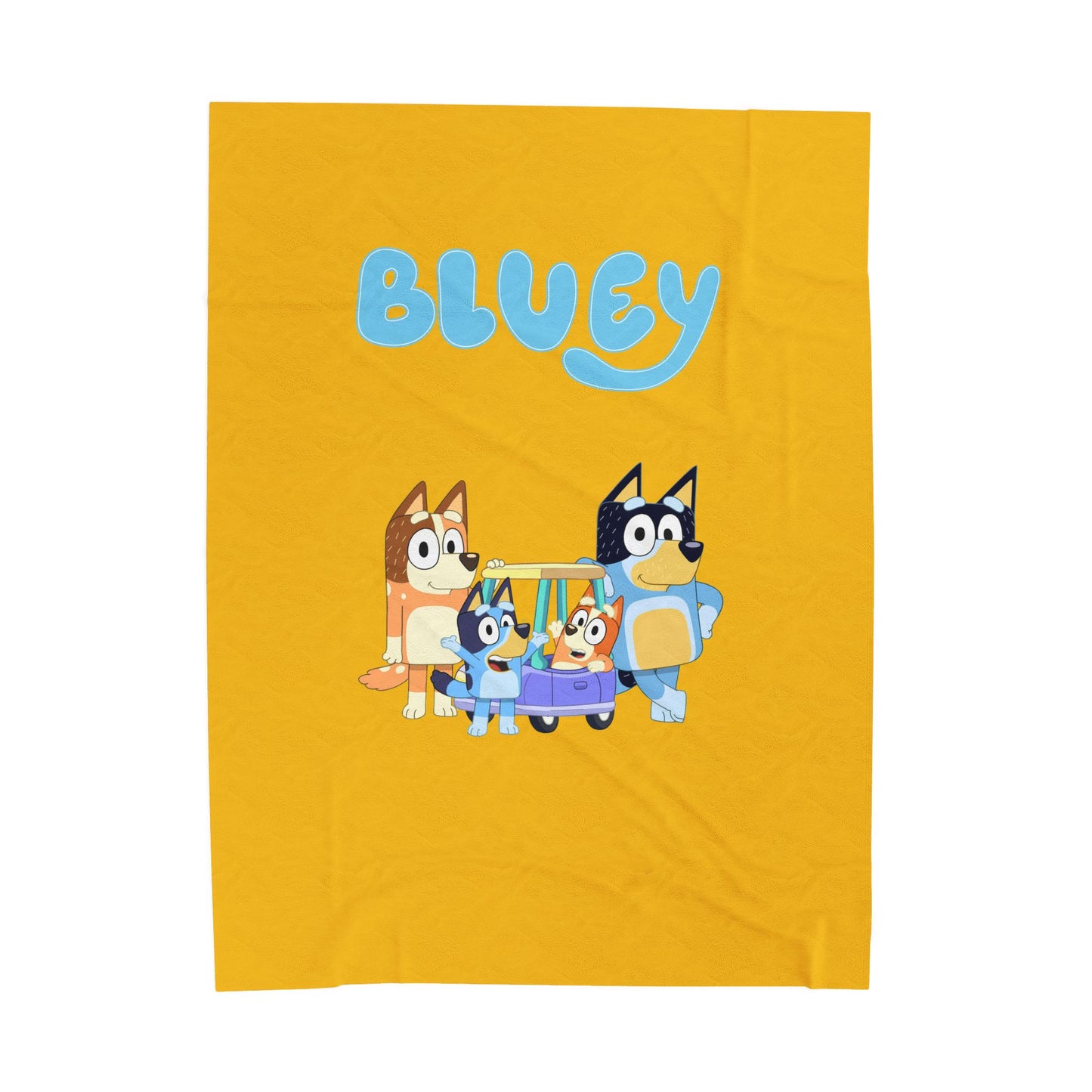 Princess Grace Cozy Bluey Velveteen Plush Blanket for Kids