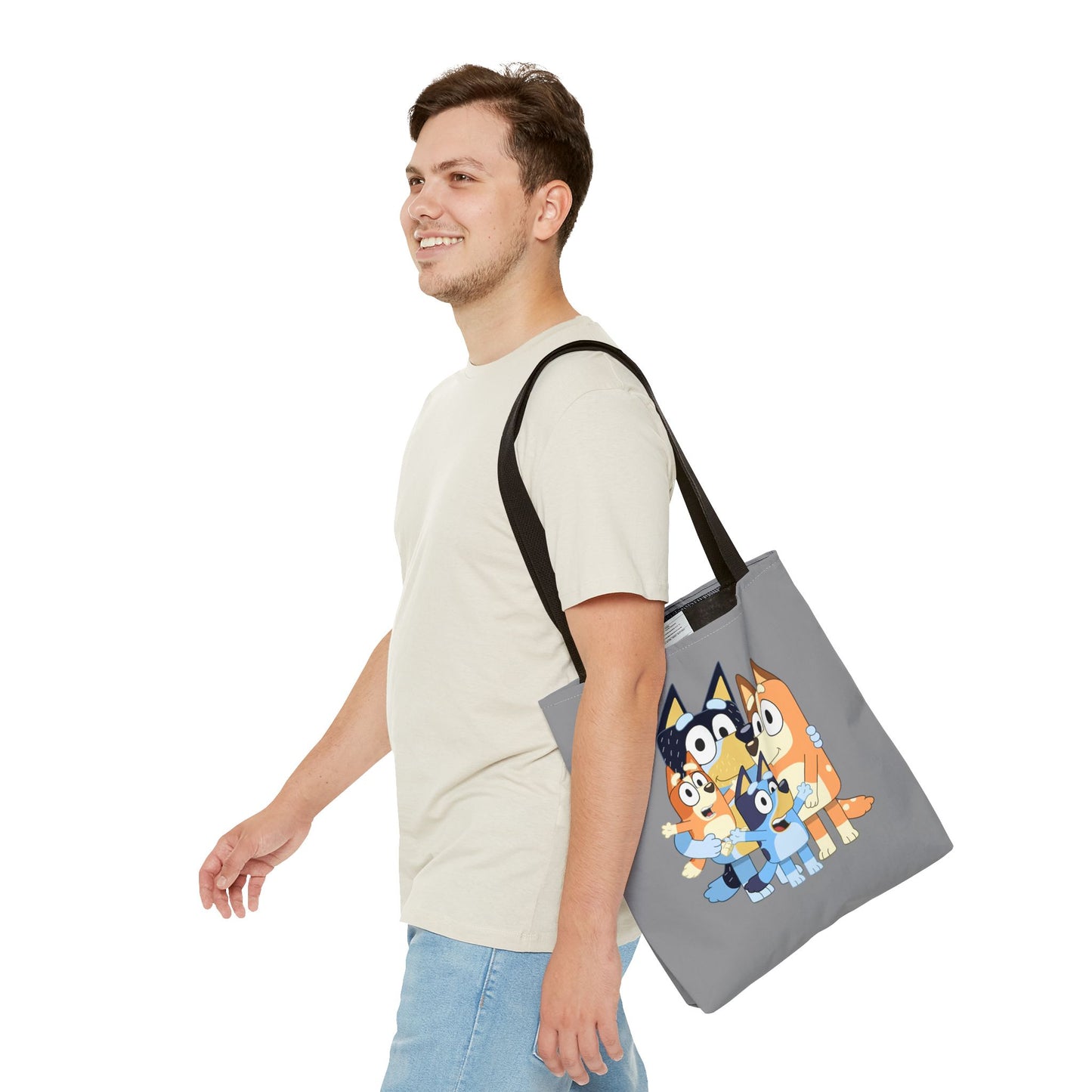 Princess Grace Cute Family Dogs Tote Bag Perfect for Dog Lovers and Kids Activities