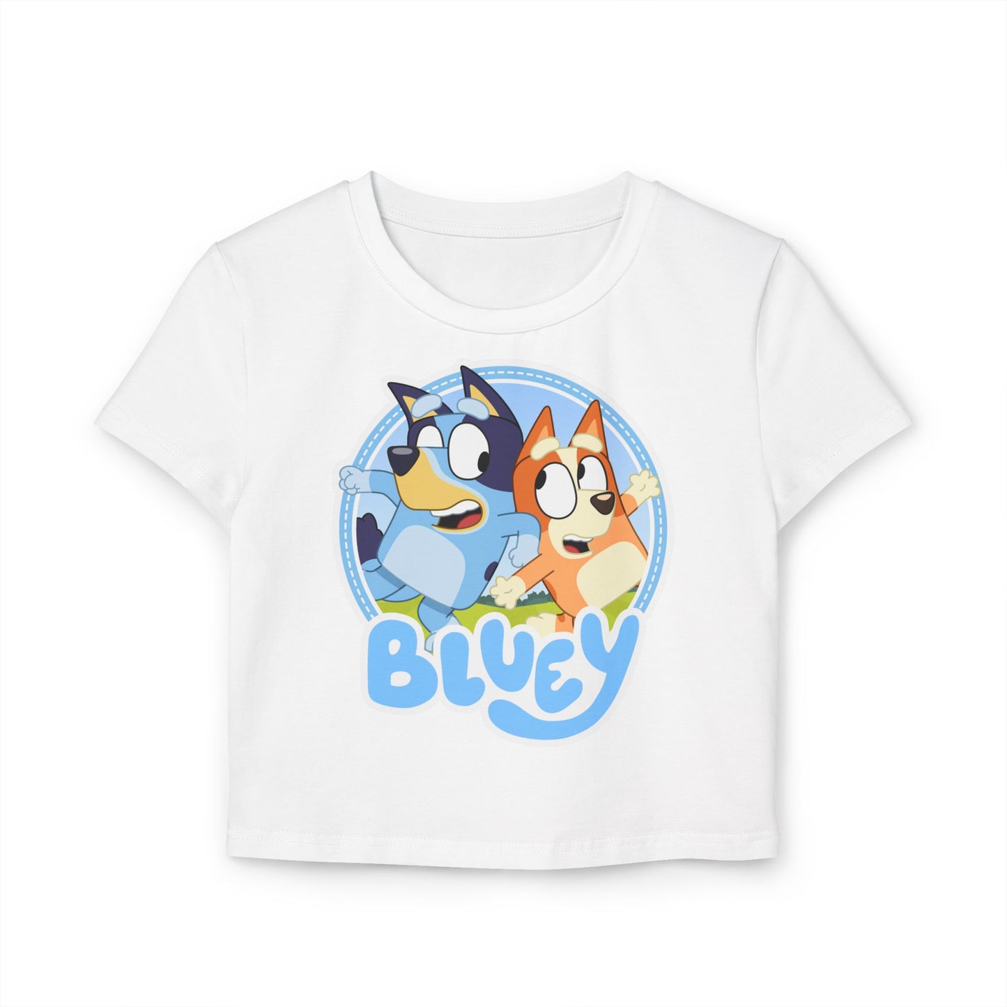 Princess Grace Bluey Cartoon Women's Baby Tee Fun & Playful Kids Apparel