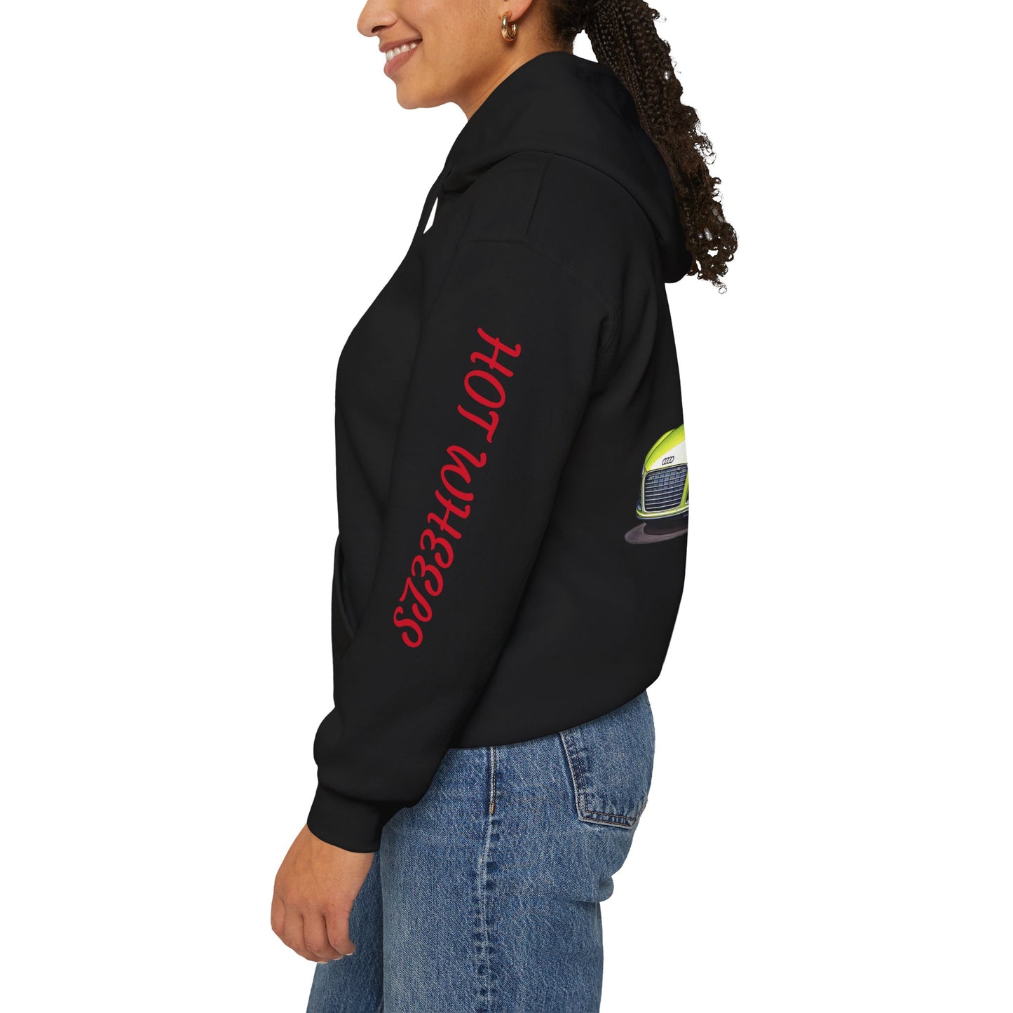 Princess Grace Hot Wheels Unisex Hooded Sweatshirt Cool Car Design for Auto Enthusiasts