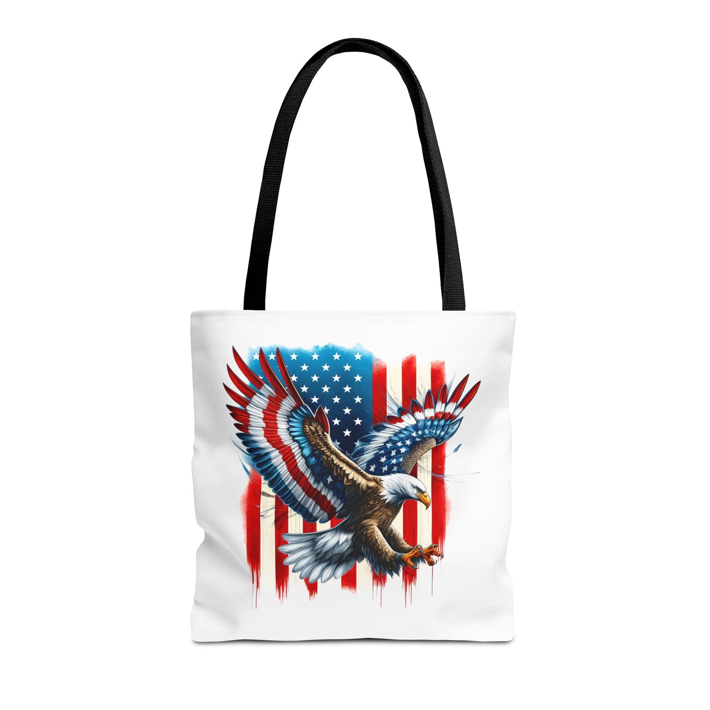 Princess Grace Patriotic Eagle Tote Bag USA Flag Design for Independence Day & Everyday Use