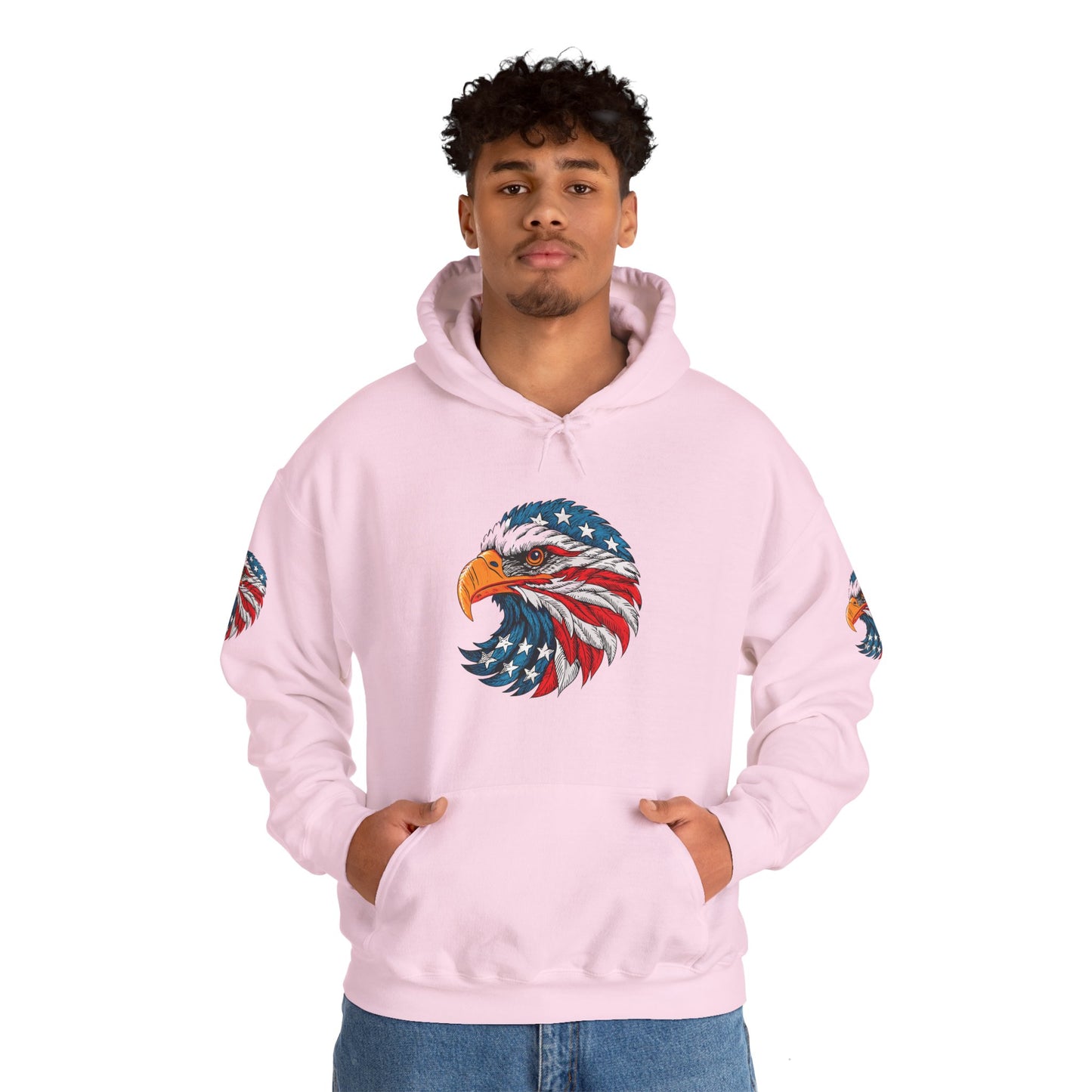 Princess Grace Patriotic Eagle Hoodie Unisex Heavy Blend Sweatshirt