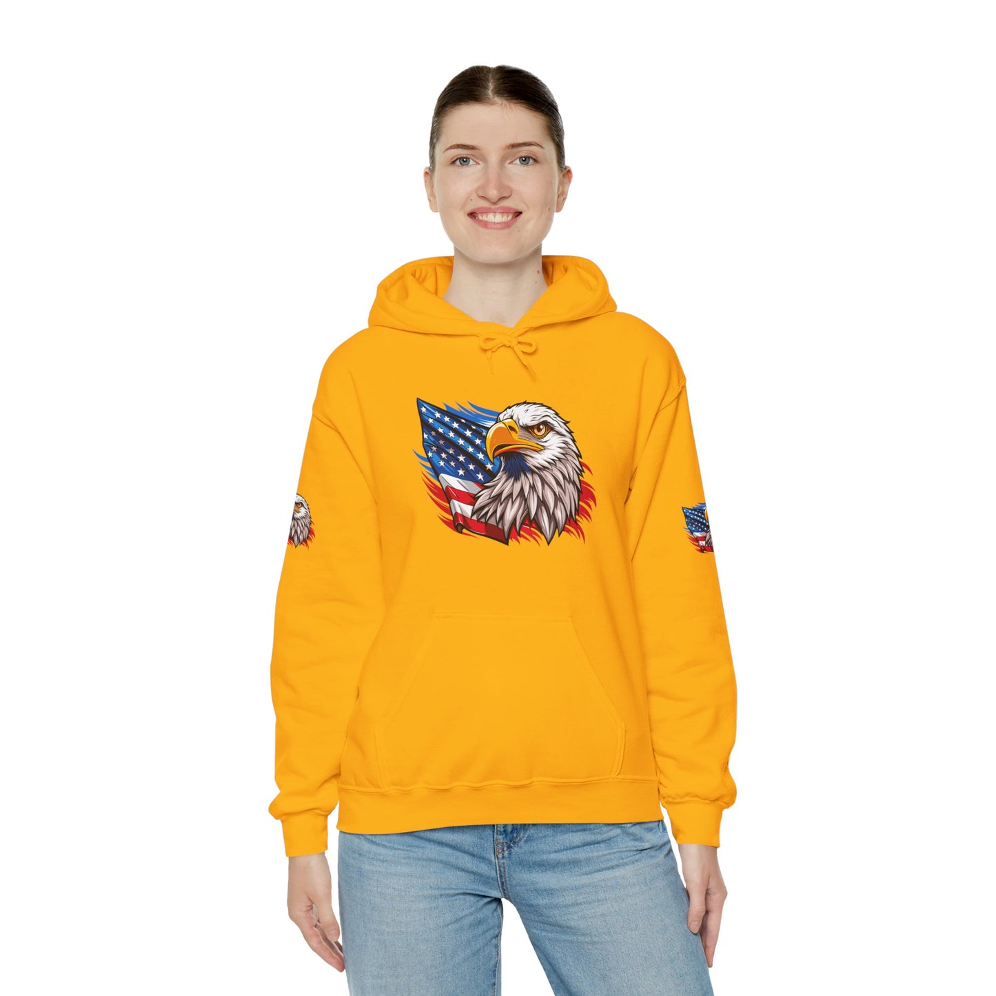 Princess Grace Patriotic Eagle Unisex Heavy Blend Hoodie