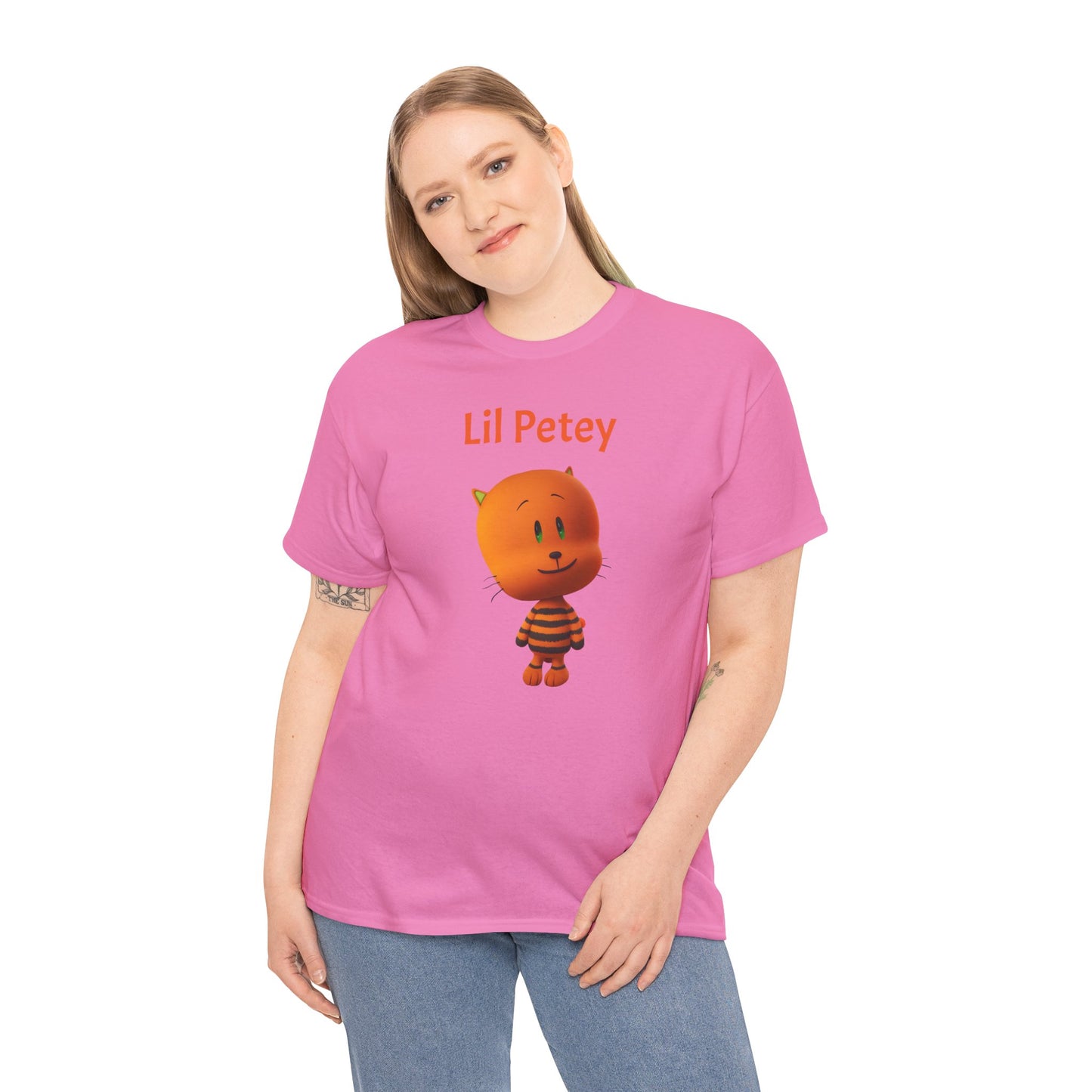 Princess Grace Lil Petey Unisex Heavy Cotton Tee Fun & Playful Cartoon T-Shirt for Kids and Adults