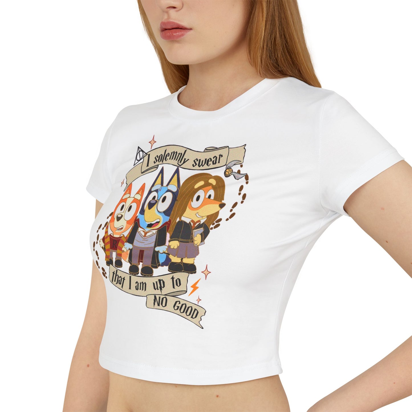 Princess Grace Bluey Cartoon Women's Baby Tee Fun & Playful Design