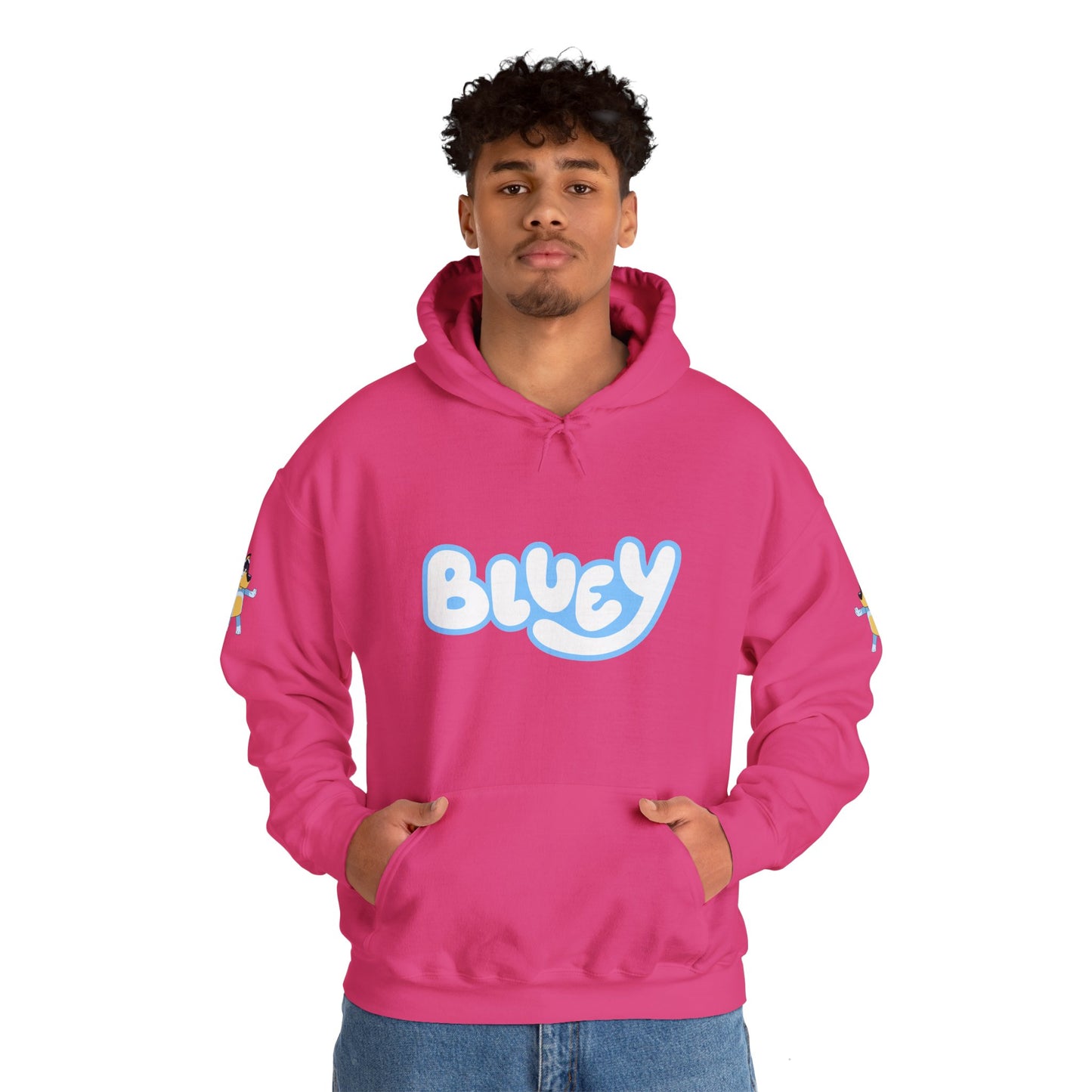 Princess Grace Bluey Unisex Heavy Blend Hoodie Cozy Cartoon Sweatshirt for Kids & Adults