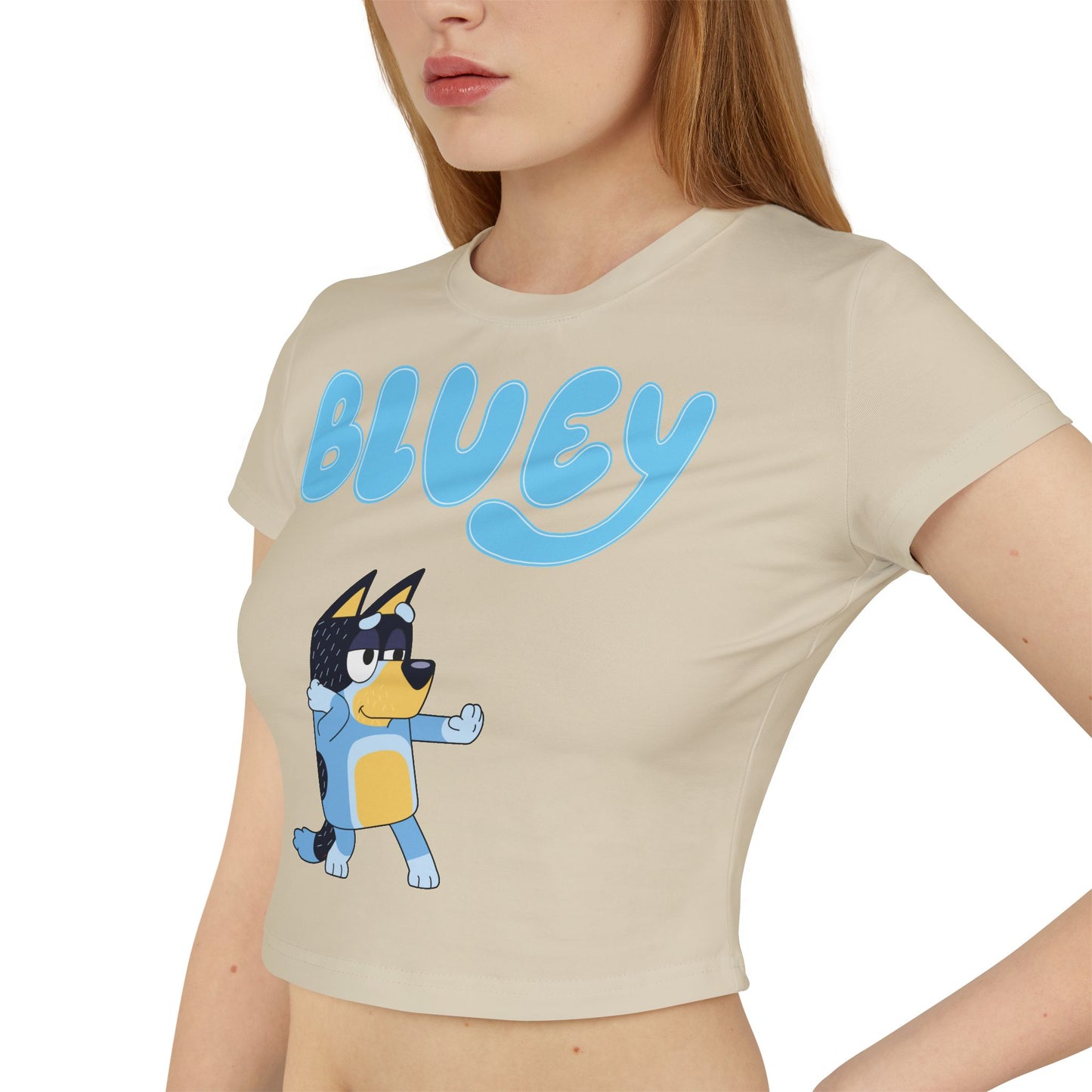 Princess Grace Bluey Women's Baby Tee Cute Cartoon Graphic