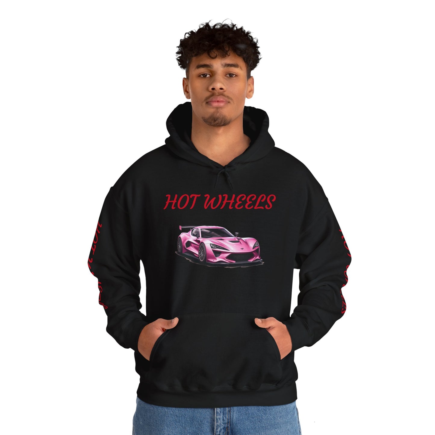 Princess Grace Hot Wheels Unisex Hoodie Stylish Pink Racing Car Design