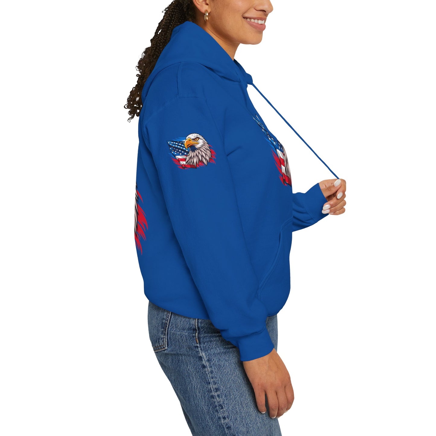 Princess Grace Patriotic Eagle Unisex Heavy Blend Hoodie
