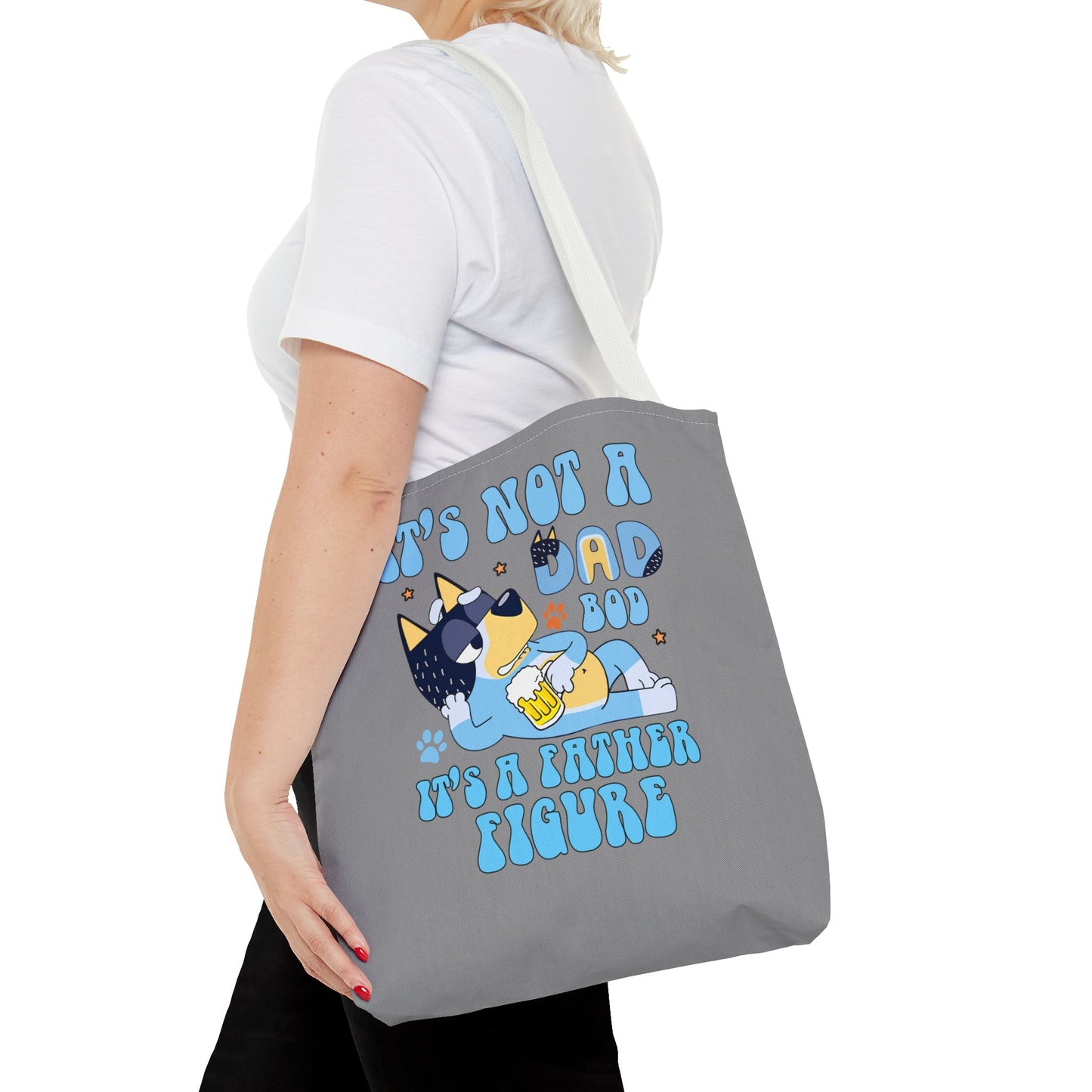 Princess Grace Funny Dog Dad Tote Bag Perfect Gift for Father's Day