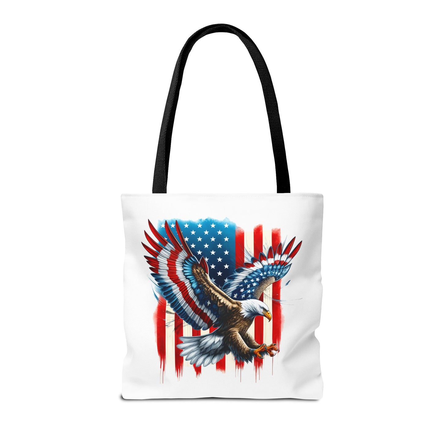 Princess Grace Patriotic Eagle Tote Bag USA Flag Design for Independence Day & Everyday Use
