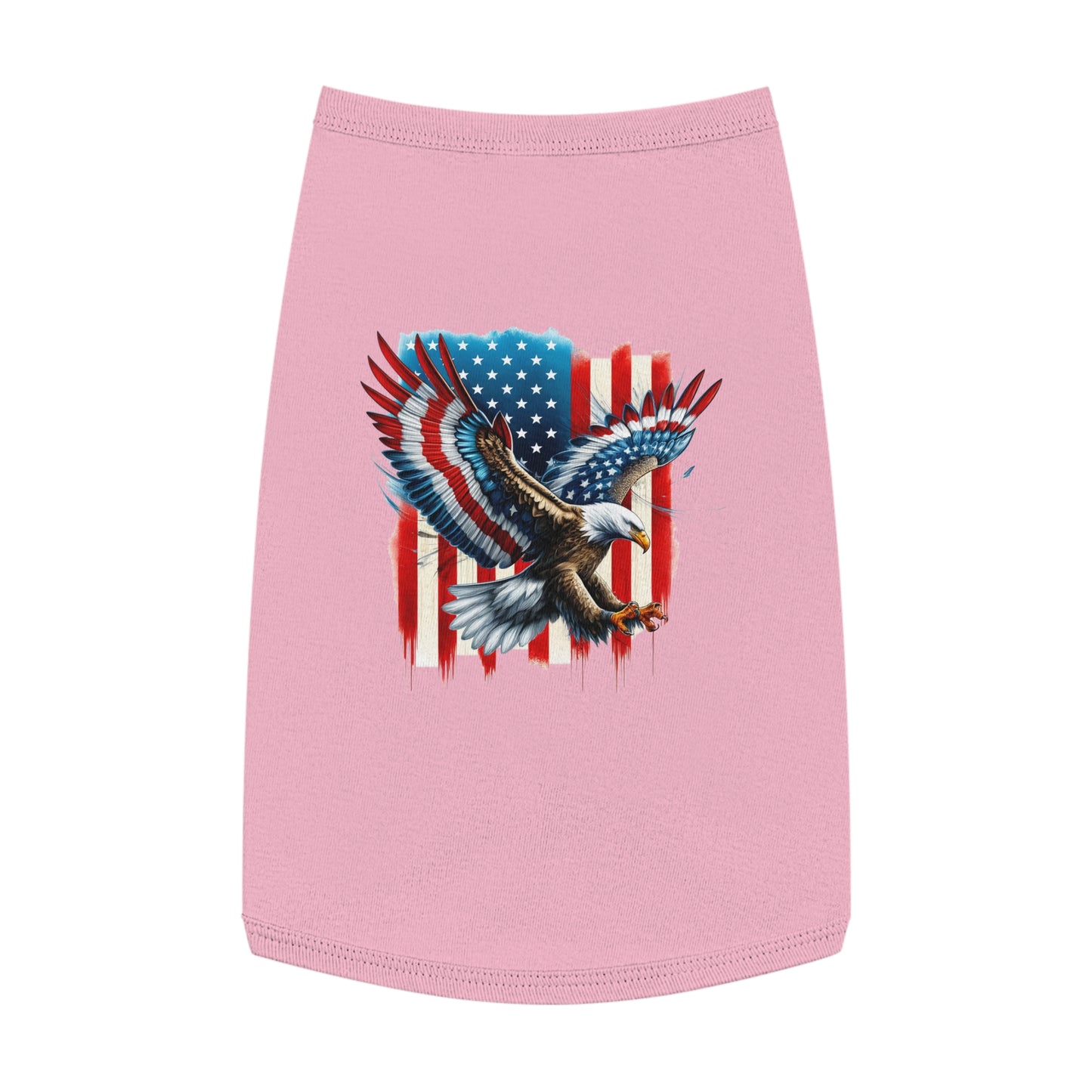 Princess Grace Patriotic Eagle Pet Tank Top Perfect for Celebrating Independence Day or Outdoor Adventures