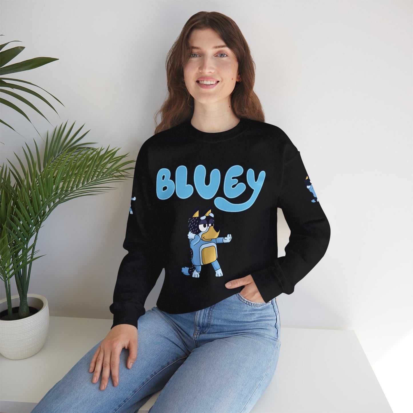 Princess Grace Bluey Character Unisex Crewneck Sweatshirt Cozy and Fun
