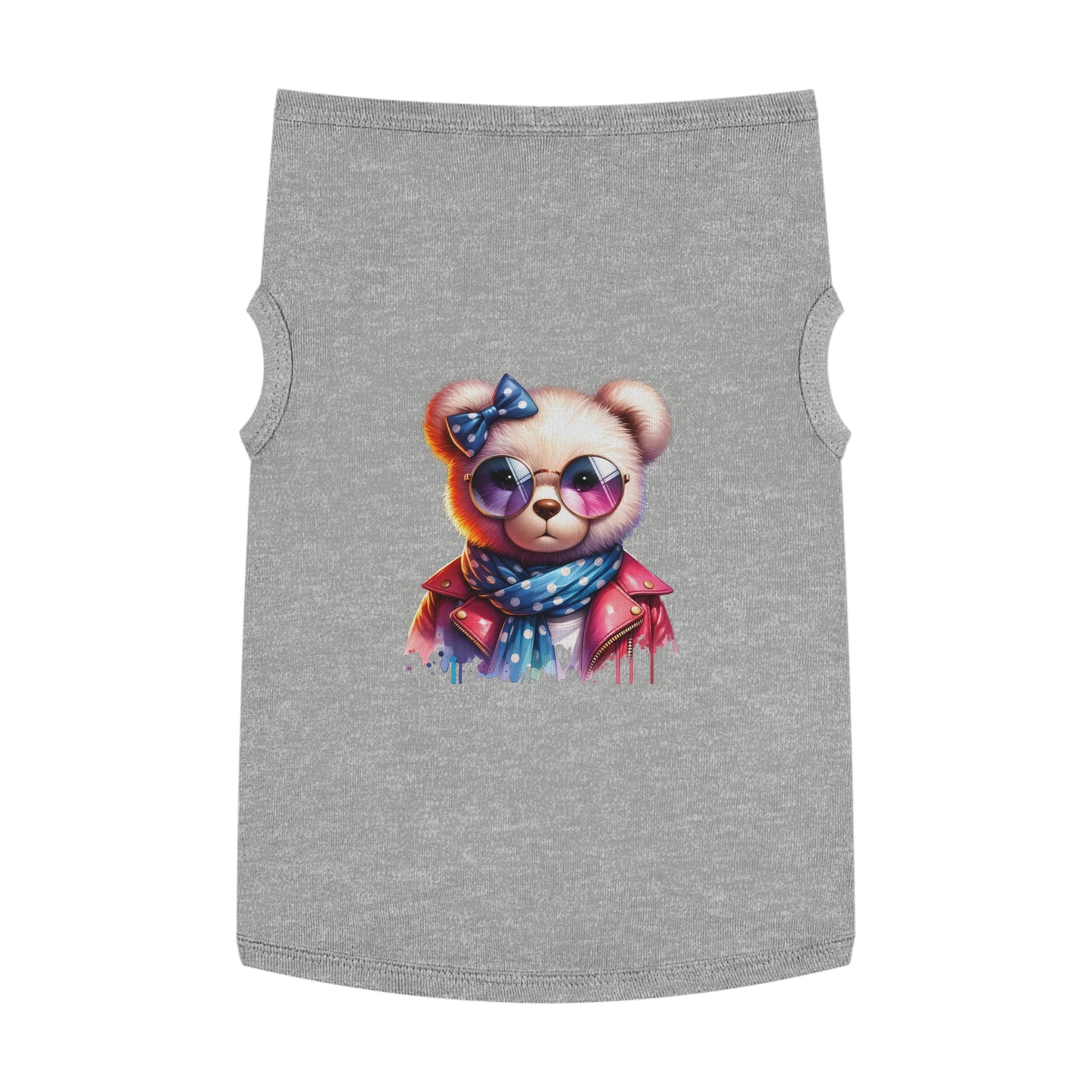 Princess Grace CUTE Trendy Pet Tank Top with Stylish Bear Design
