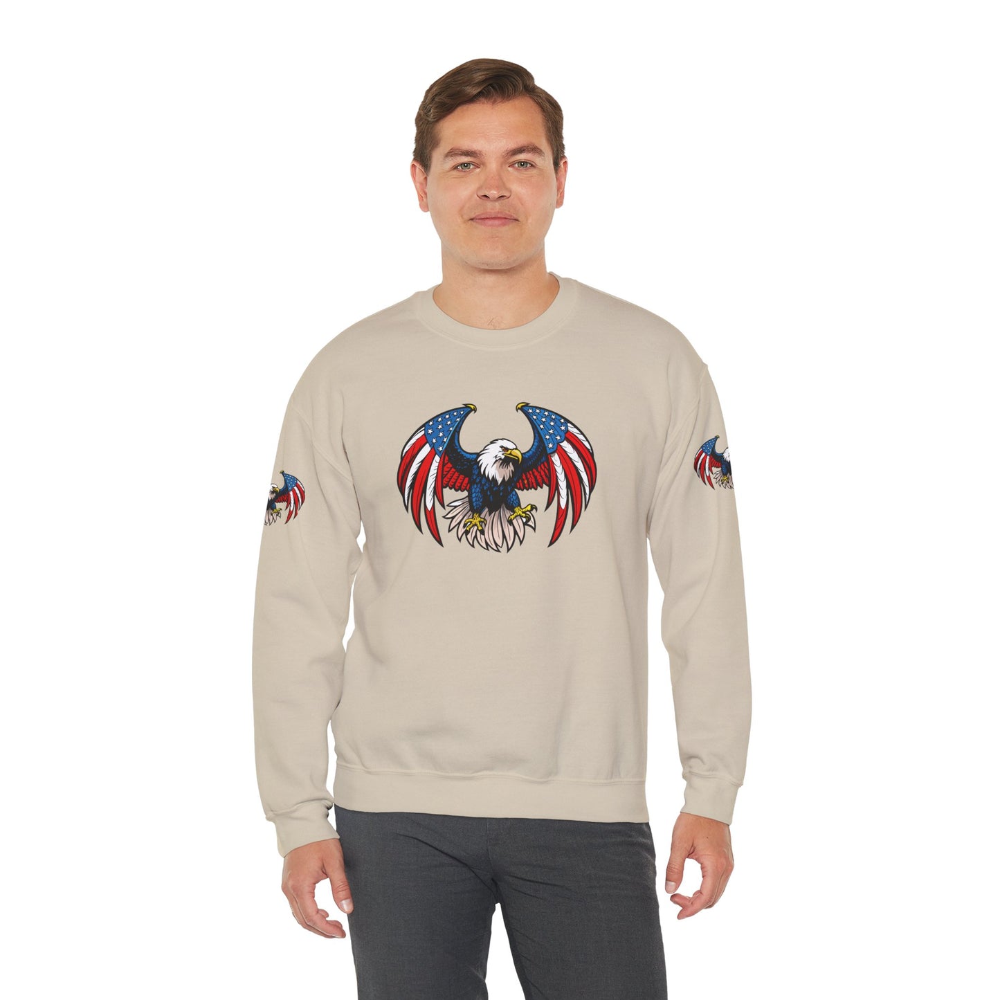 Princess Grace Patriotic Eagle Sweatshirt Unisex Heavy Blend Crewneck