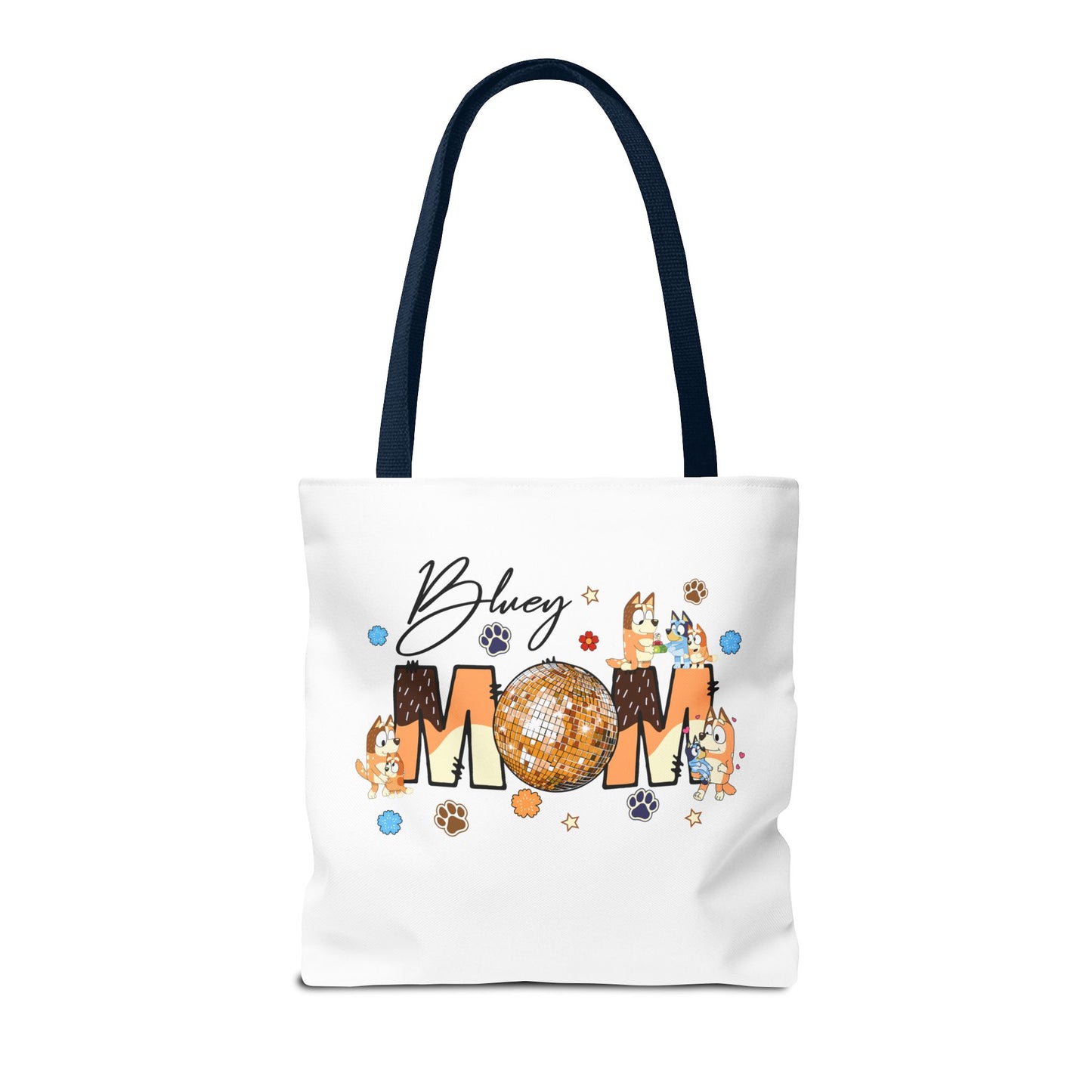 Princess Grace Bluey Mom Tote Bag Fun and Whimsical Design for Moms
