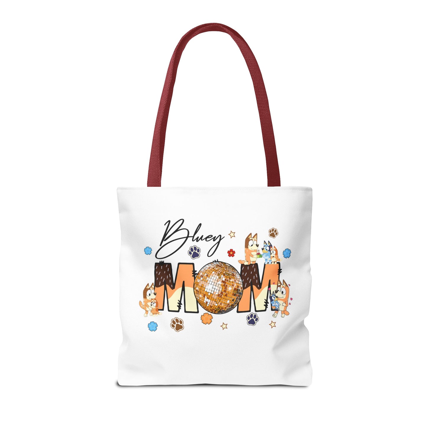 Princess Grace Bluey Mom Tote Bag Fun and Whimsical Design for Moms