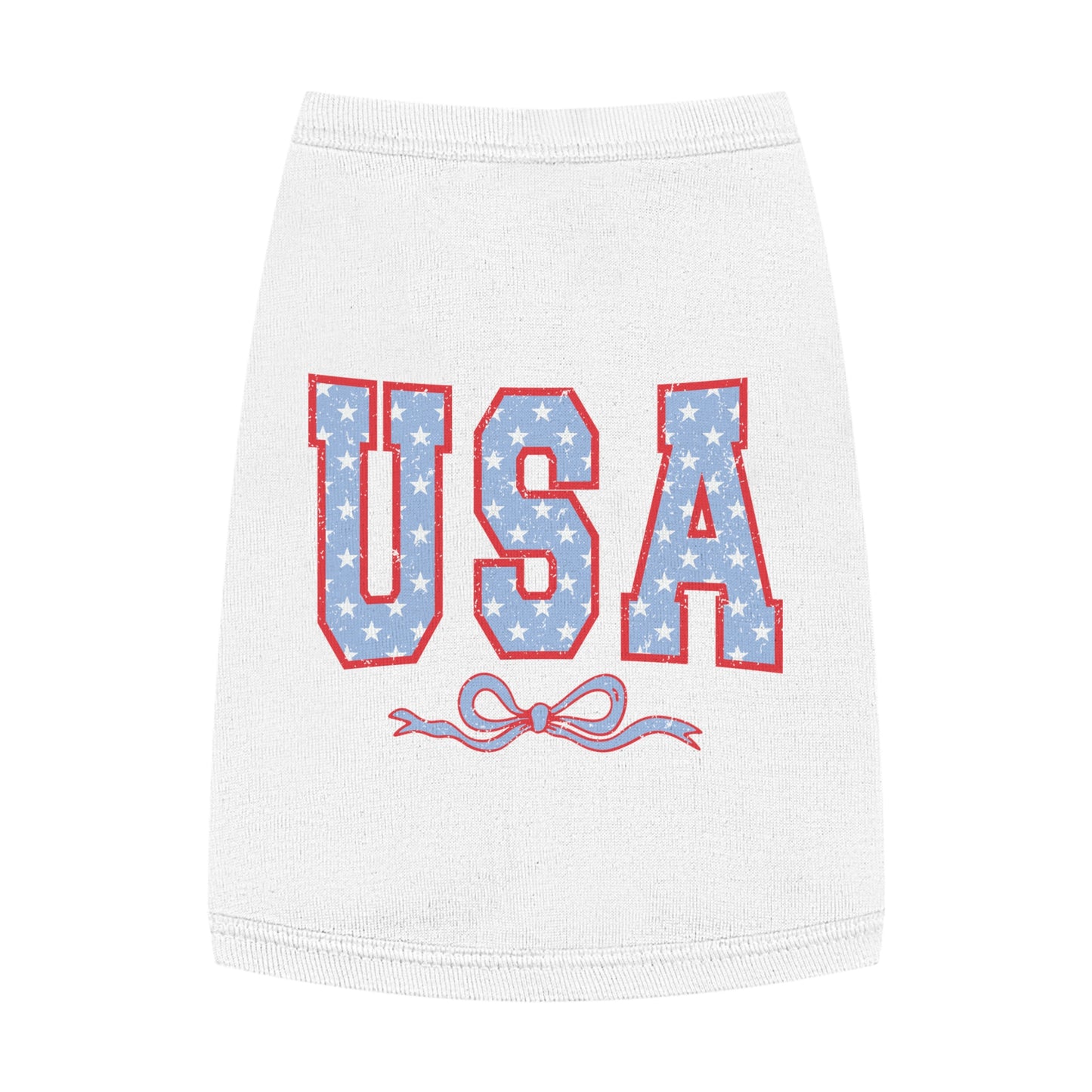 Princess Grace USA Stars Pet Tank Top Patriotic Dog Apparel for 4th of July & Independence Day