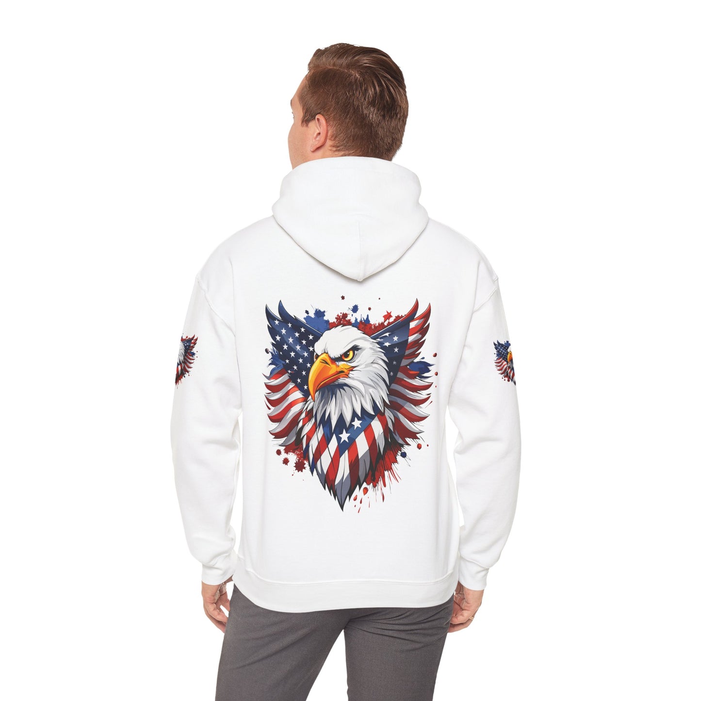 Princess Grace Patriotic Eagle Hoodie Unisex Heavy Blend Hooded Sweatshirt