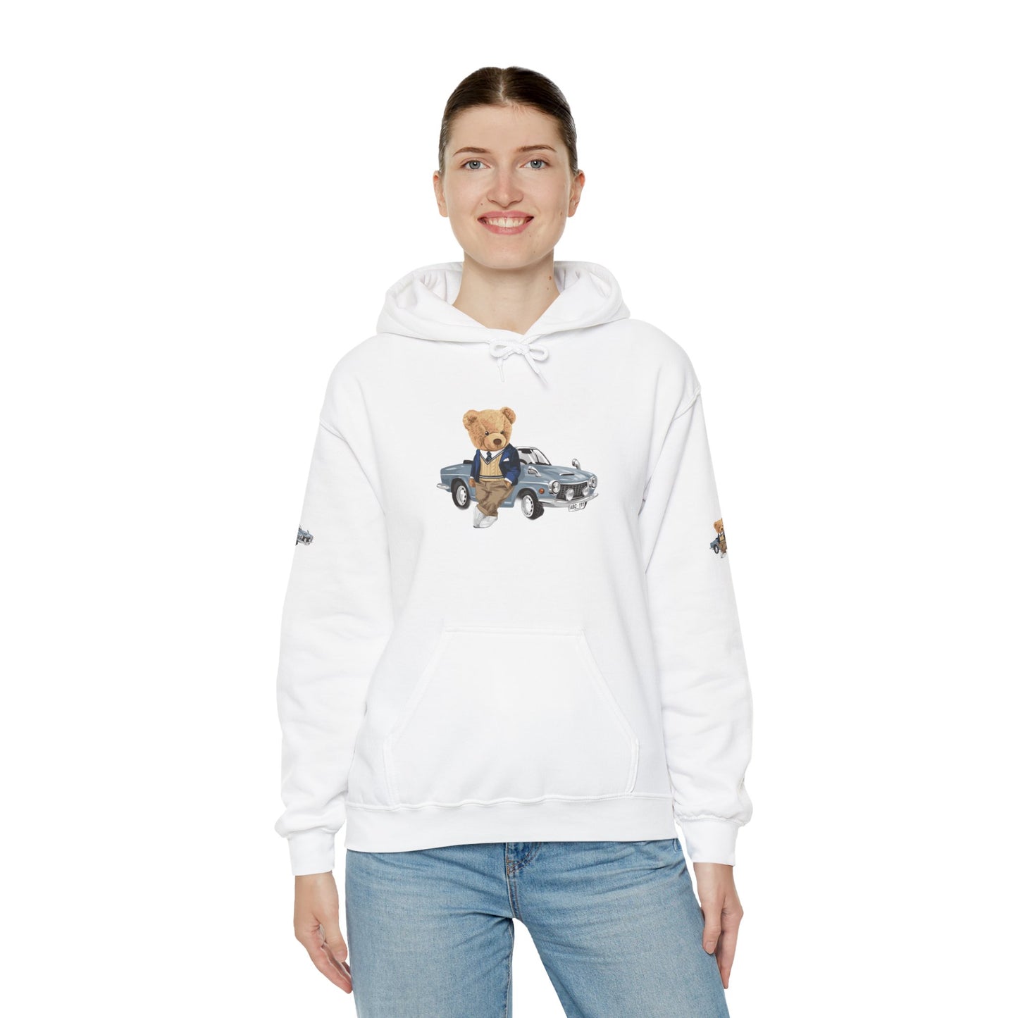 Princess Grace Luxury Bear Hoodie Chic & Cozy Unisex Sweatshirt