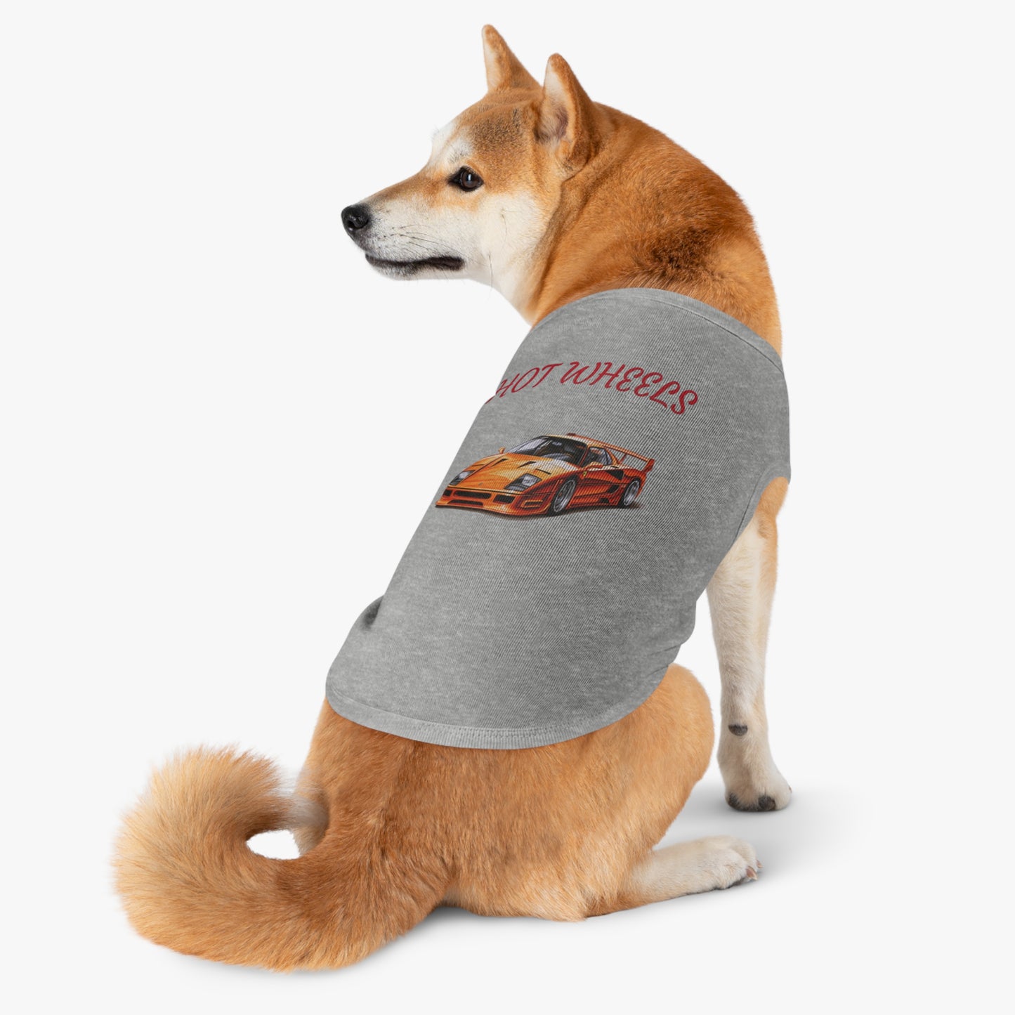 Princess Grace Hot Wheels Cool Car Pet Tank Top Design for Stylish Pets
