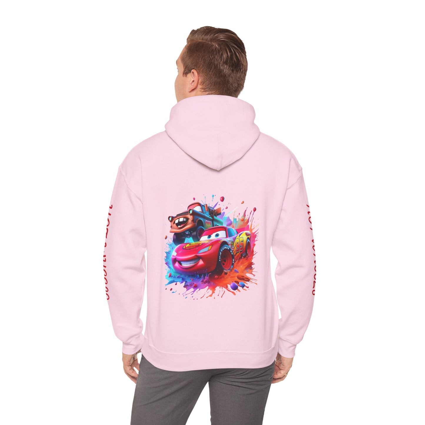 Princess Grace Hot Wheels Unisex Hoodie Retro Racing Design for Kids and Car Enthusiasts